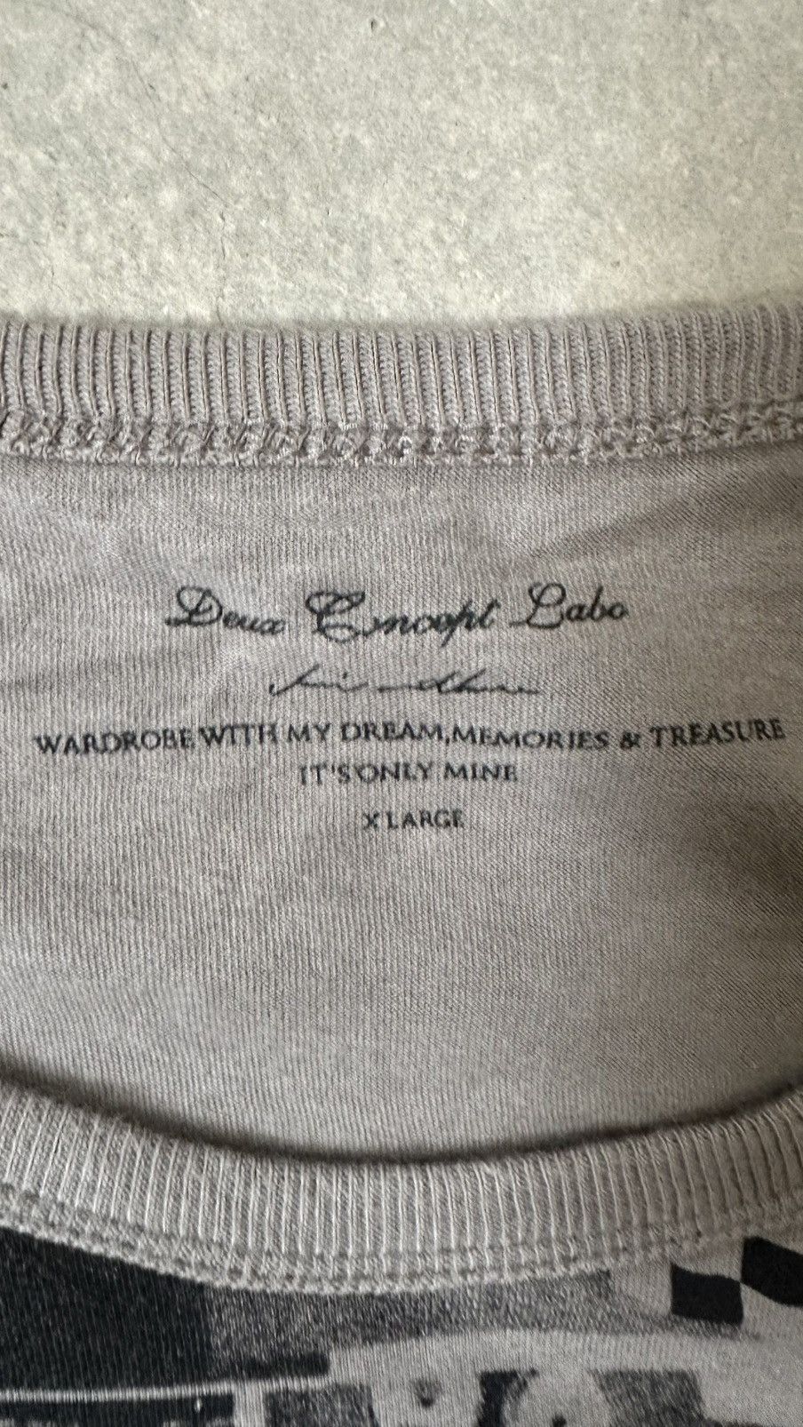 Japanese Brand DEUX LABO GRAPHIC OVERPRINT LS TEE Size US M / EU 48-50 / 2 - 4 Thumbnail