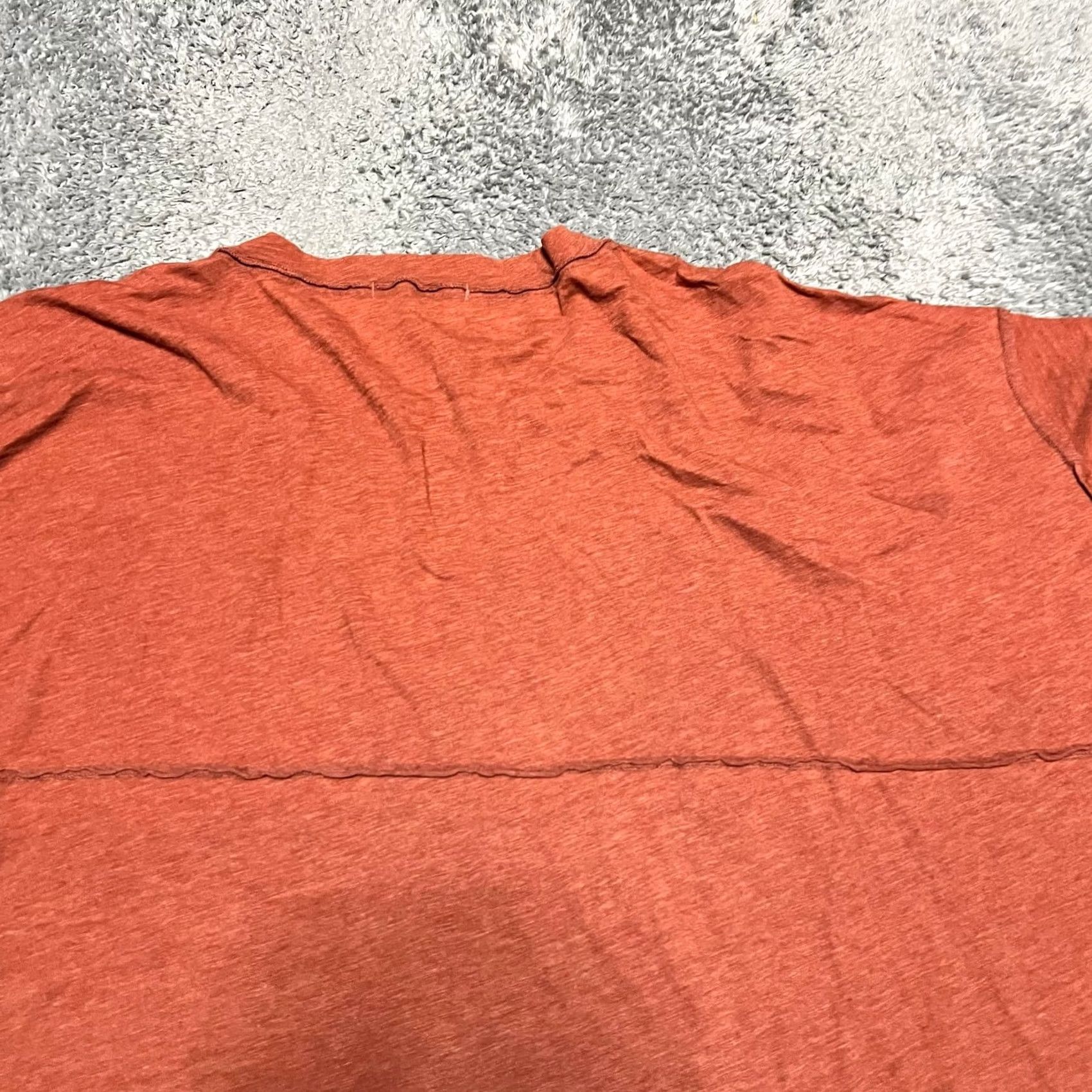 Free People Free People We The Dress Tunic Shirt Womens Small Oversized Orange Long Sleeve Size S / US 4 / IT 40 - 4 Thumbnail