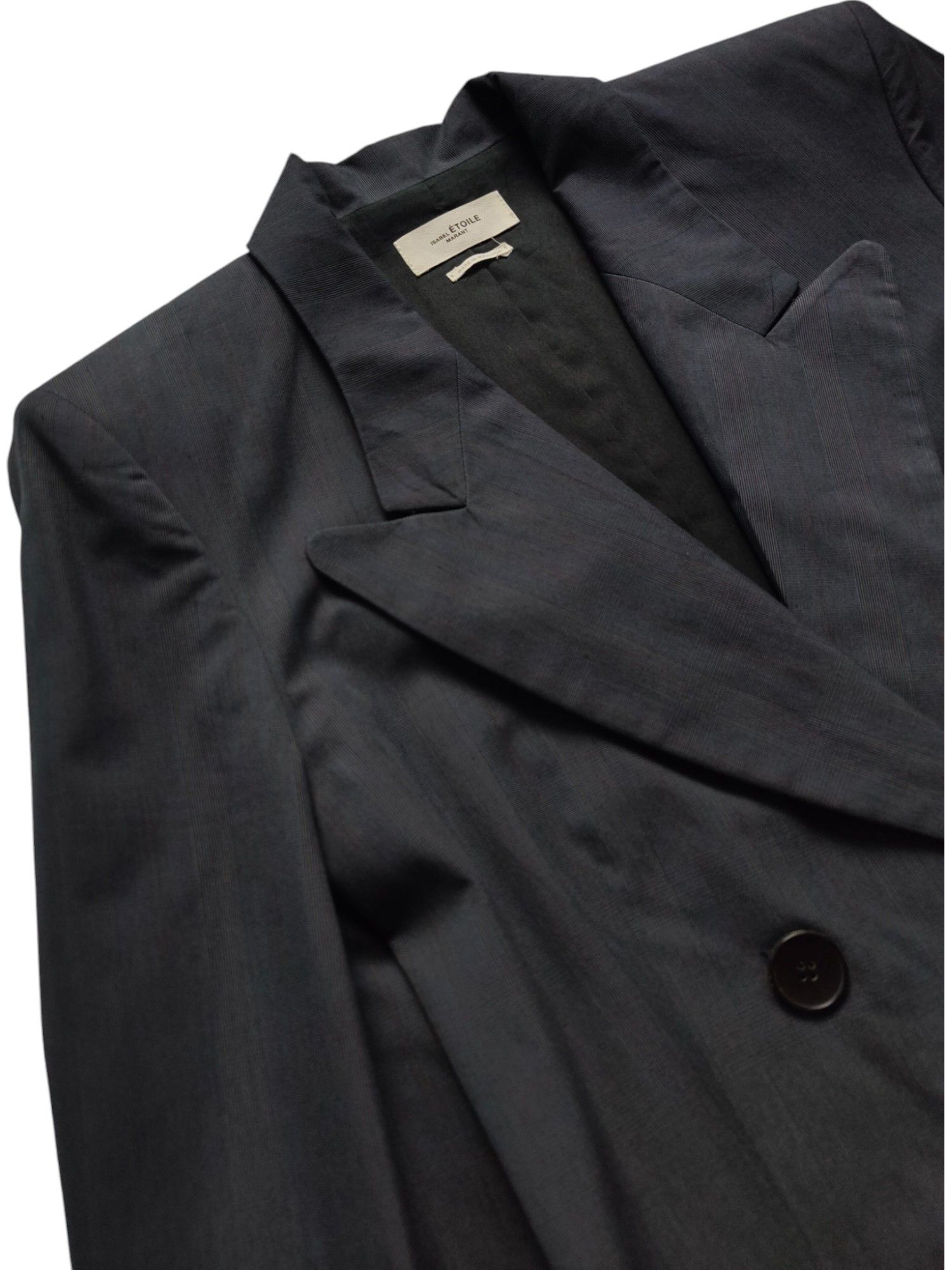 Isabel Marant Etoile Dark Grey Lightly Striped Double Breasted Blazer Size XS / US 0-2 / IT 36-38 - 5 Thumbnail