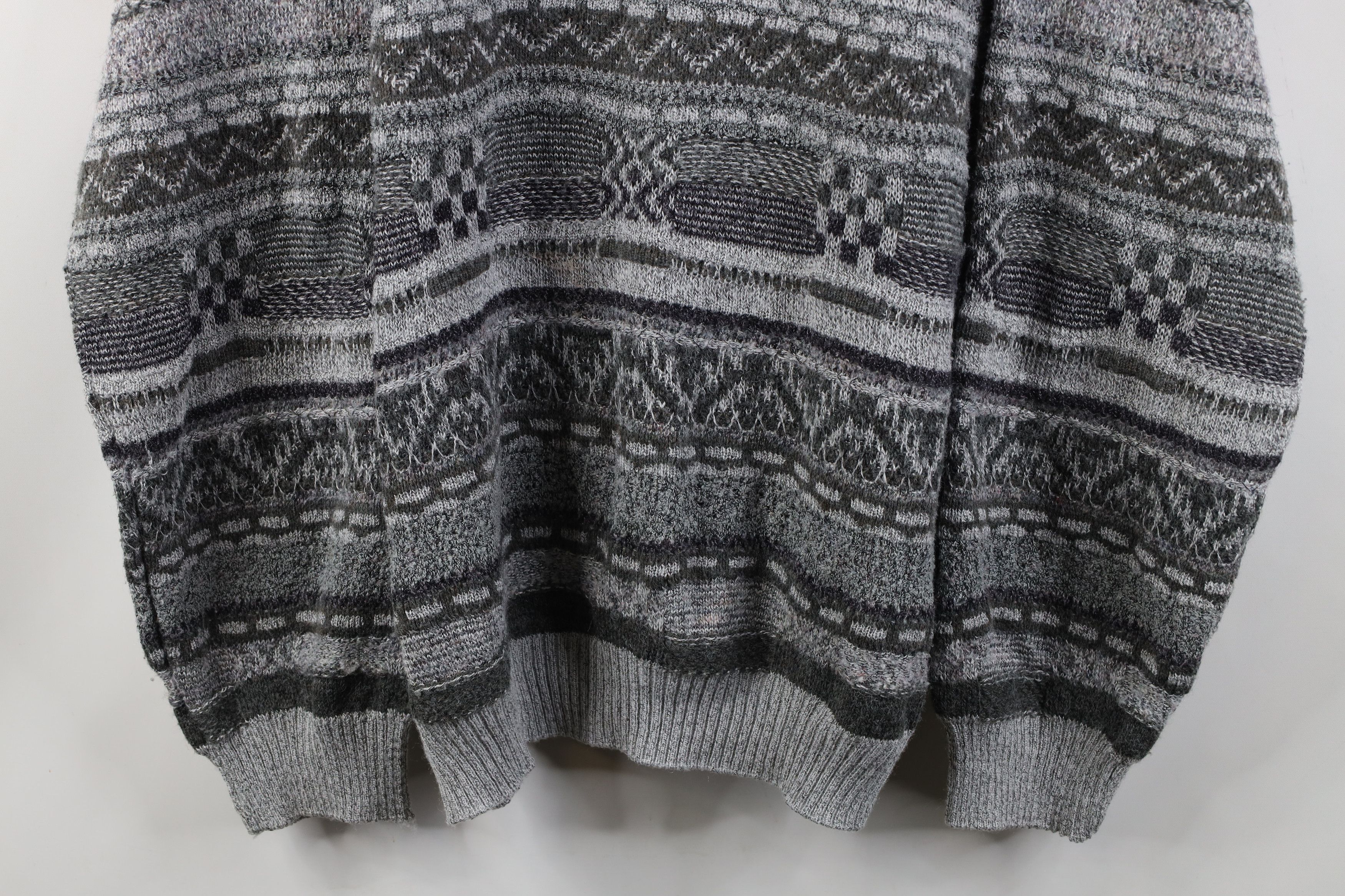 Vintage Vintage 90s Coogi Style Wool Blend Knit Crewneck Sweater Size US XXL / EU 58 / 5 - 3 Thumbnail