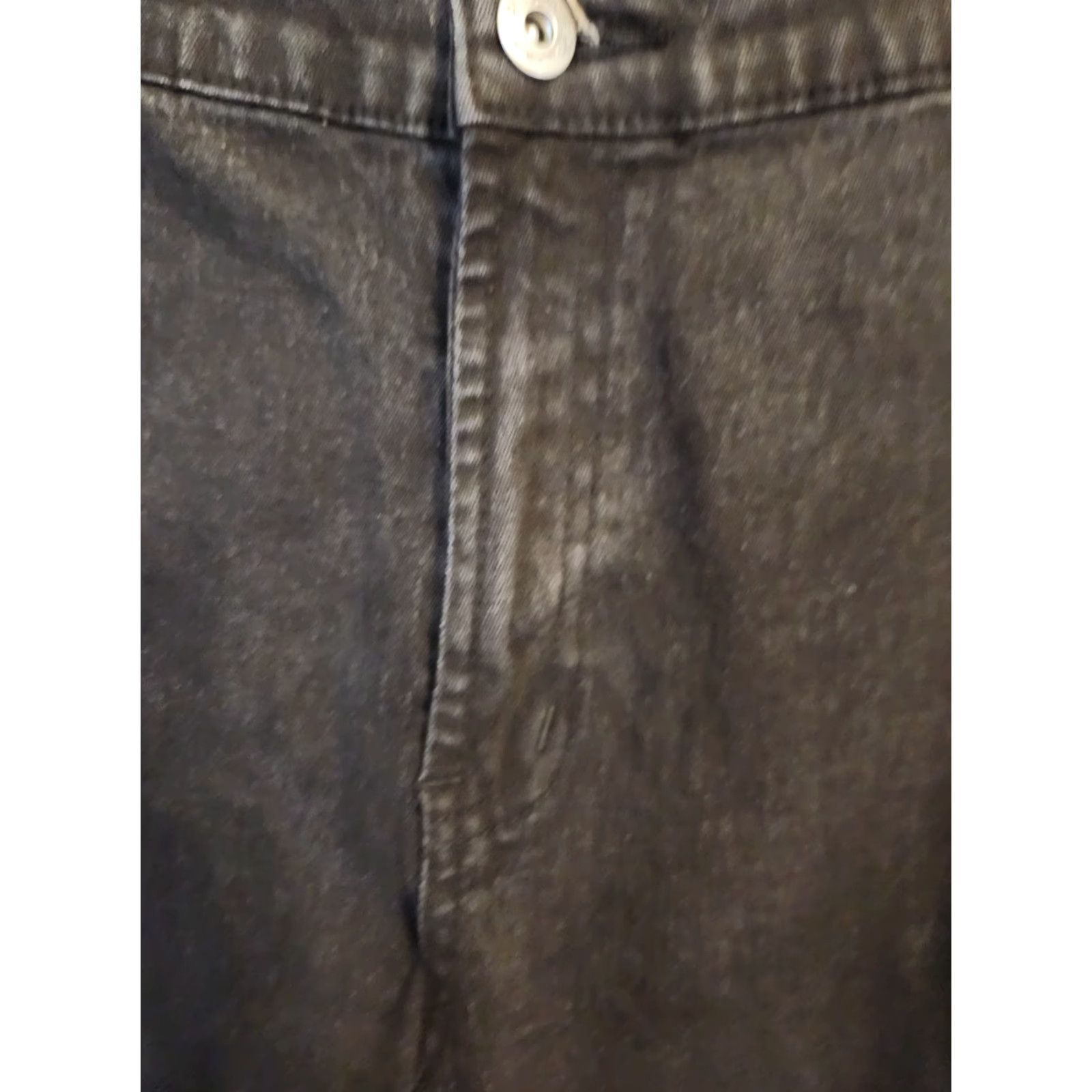 Denime VINTAGE DG2 Diane Gilman Black Studded Bootcut Denim Jeans 22W Petite Womens Bootscut Jeans Black Studded 22W Petite DG2 Size 40" / US 18 - 2 Thumbnail