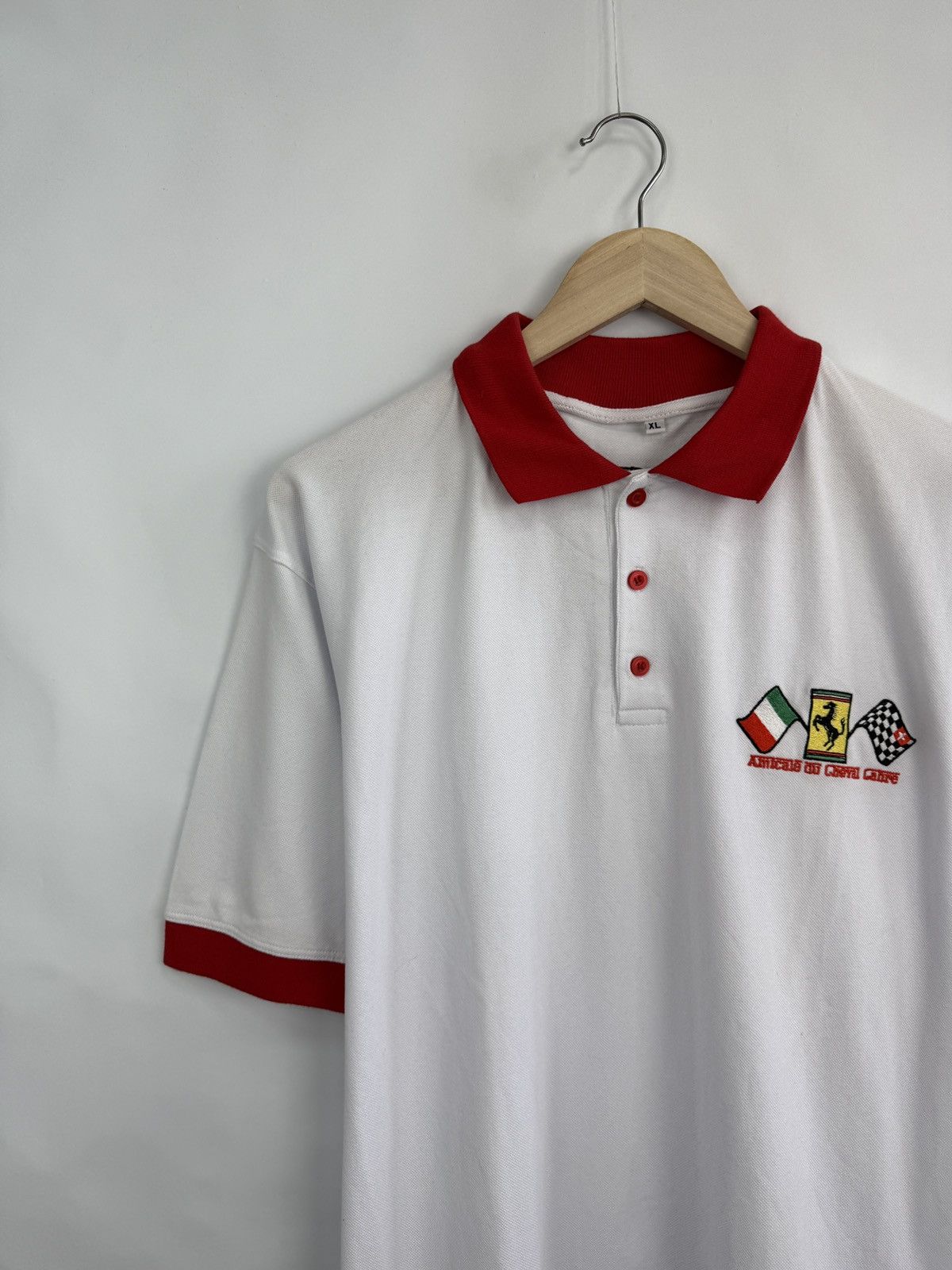 Ferrari 🇮🇹 Vintage 90s Ferrari Michael Schumacher Racing F1 Graphic Size US XL / EU 56 / 4 - 2 Thumbnail