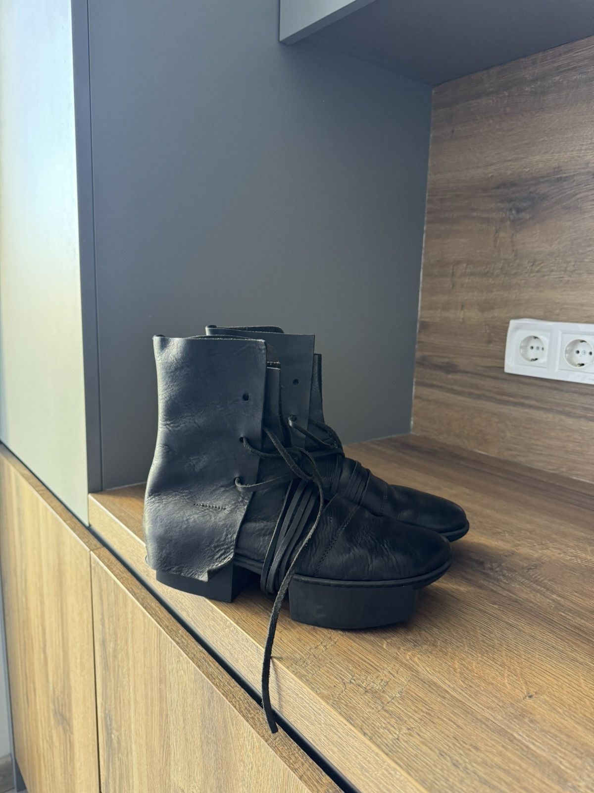 Trippen Trippen Shield F Leather Wrap Straps Boxing Biker Boots Size US 8 / IT 38 - 4 Thumbnail