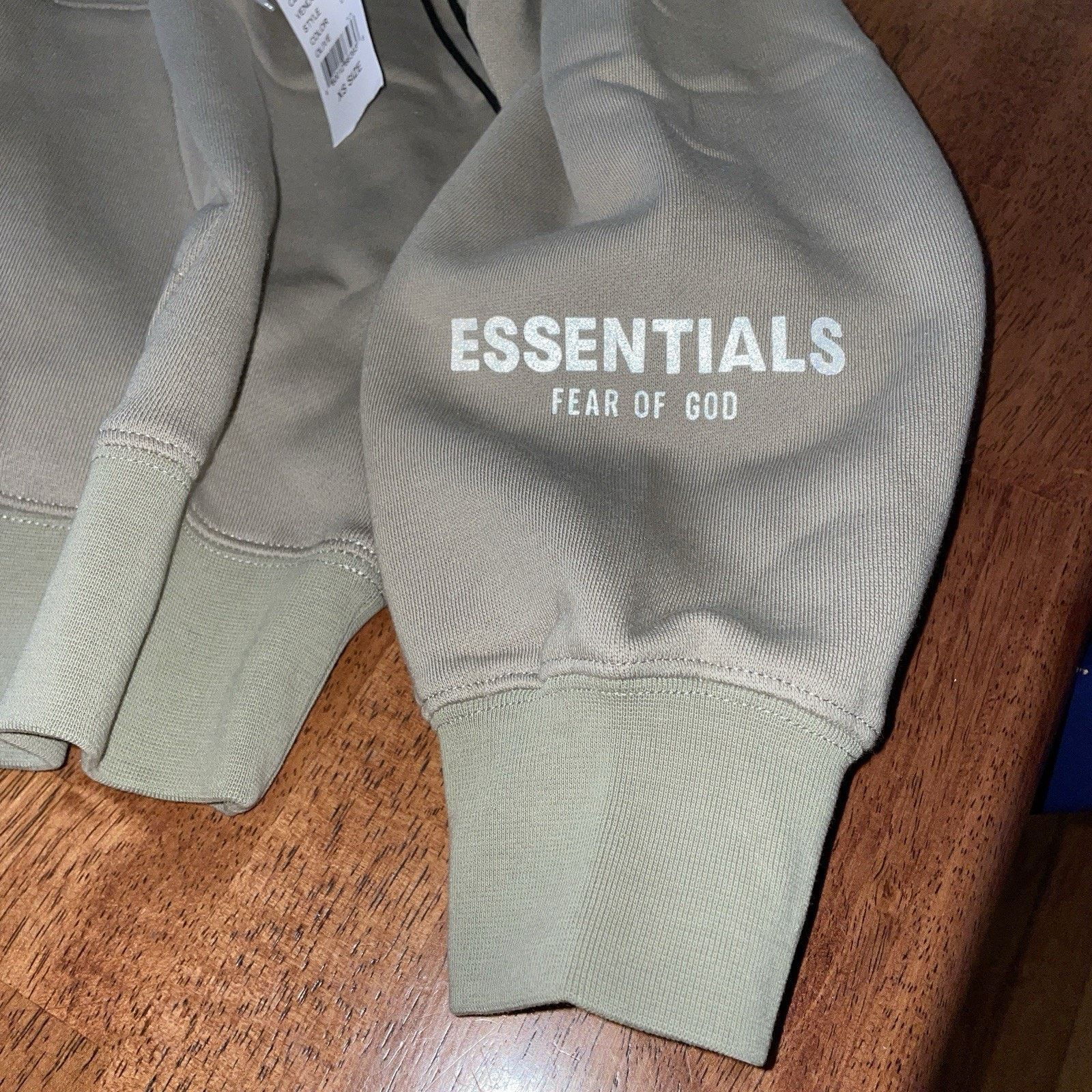 Essentials Essentials Fear Of God Hoodie Logo Reflective Olive Beige XS Size US XS / EU 42 / 0 - 5 Thumbnail