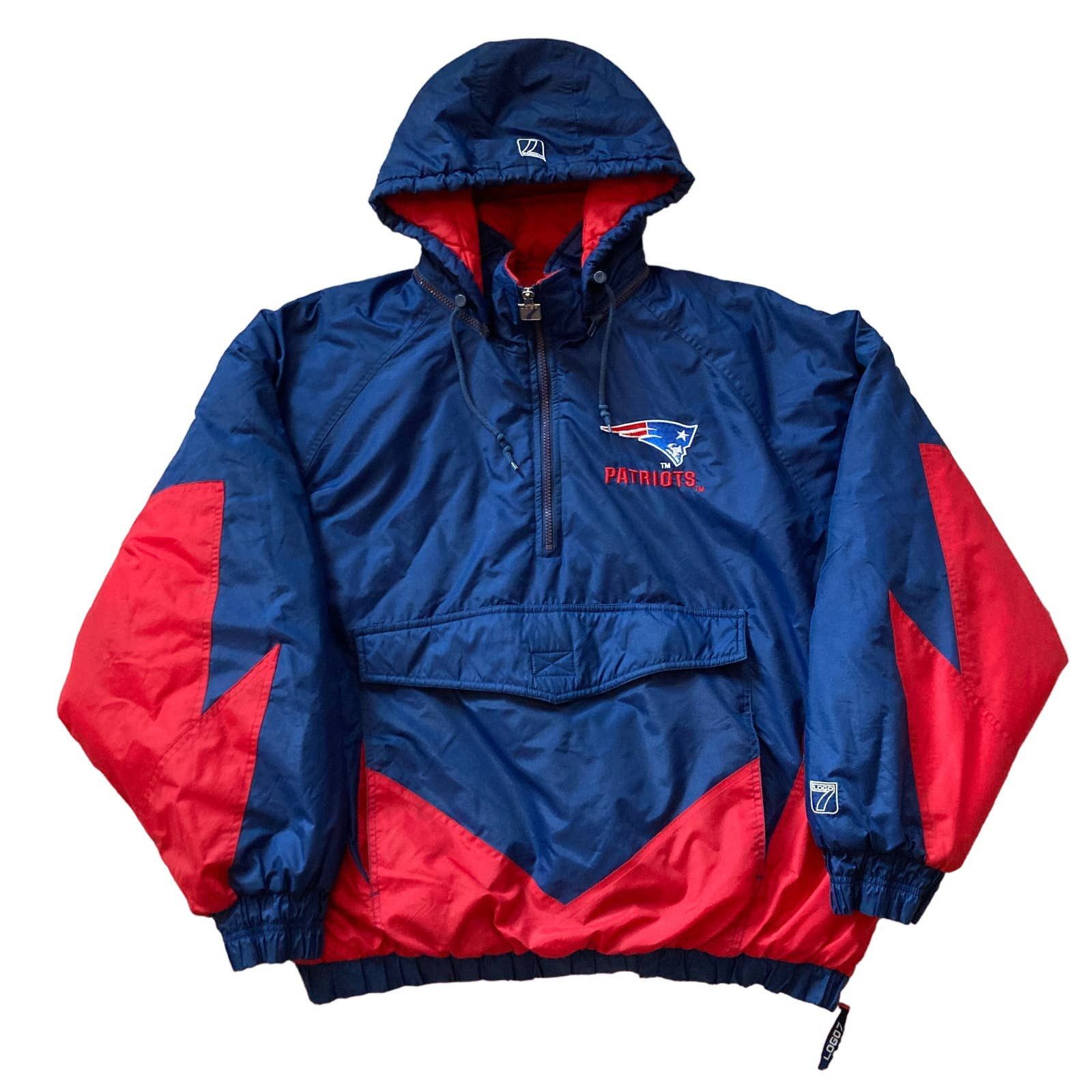 Vintage Vintage New England Patriots Puffer Jacket Logo 7 Sharktooth