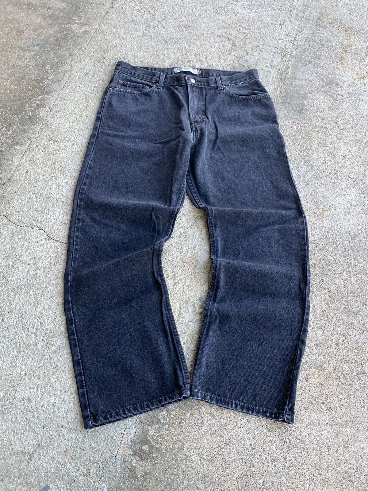 Levi's × Vintage VINTAGE Y2K LEVIS 505 BLACK DENIM REGULAR FIT JEANS Size US 34 / EU 50 - 4 Thumbnail