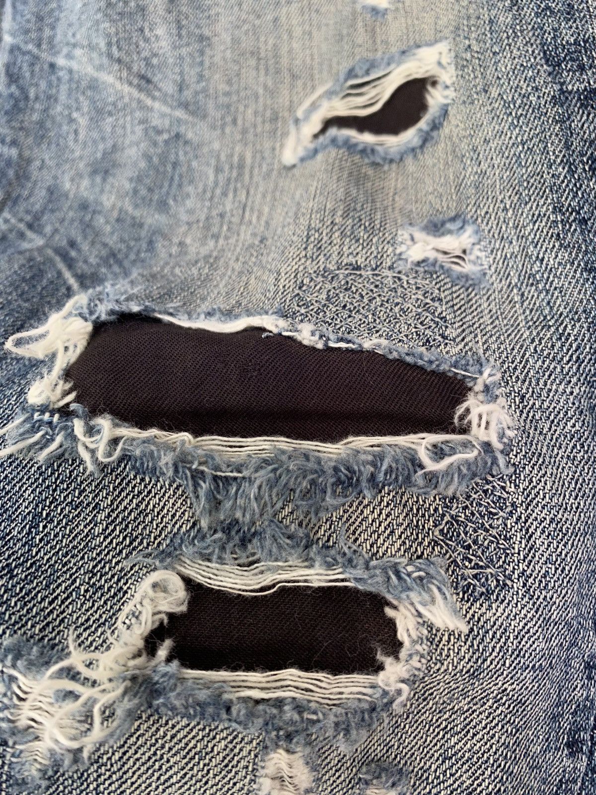 14th Addiction Vtg BARTACK Japan Distressed Ring Detailing pants Size US 30 / EU 46 - 11 Thumbnail
