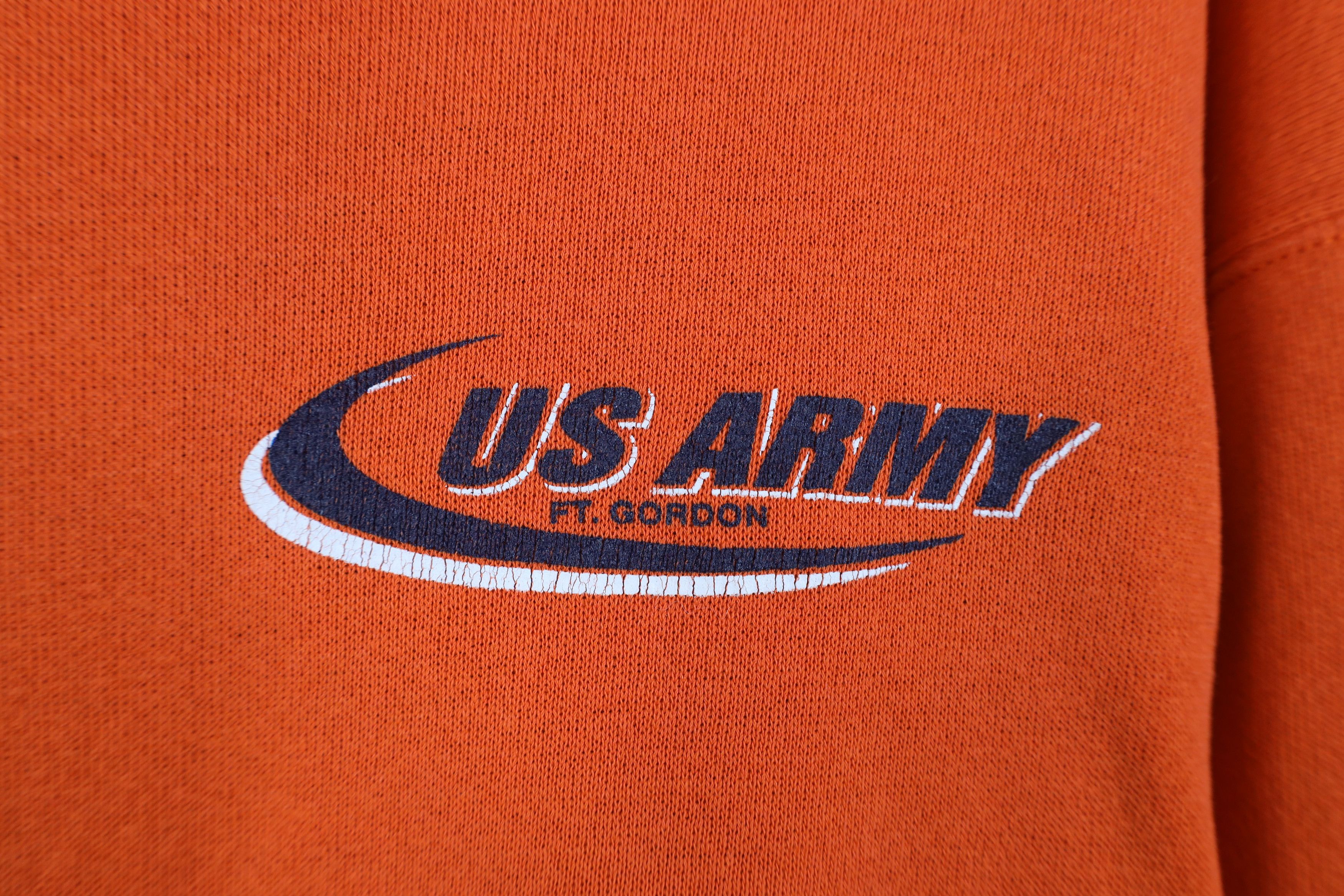 Vintage Vintage 90s Spell Out US Army Ft Gordon Hoodie Sweatshirt Size US M / EU 48-50 / 2 - 4 Thumbnail