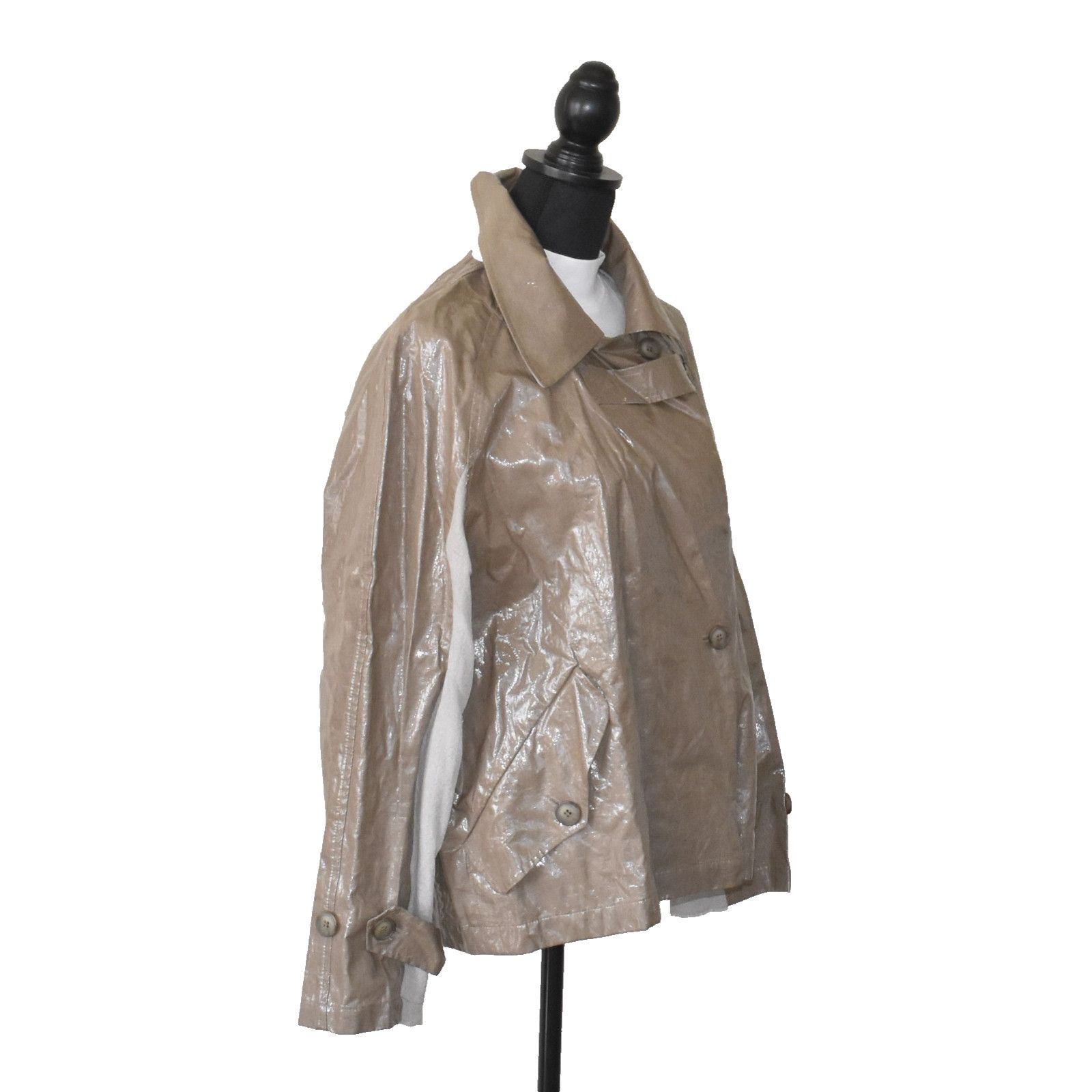 Ivan Grundahl NWT IVAN GRUNDAHL Copenhagen Loew Coated Linen Jacket Sz 38 Size XS / US 0-2 / IT 36-38 - 3 Thumbnail