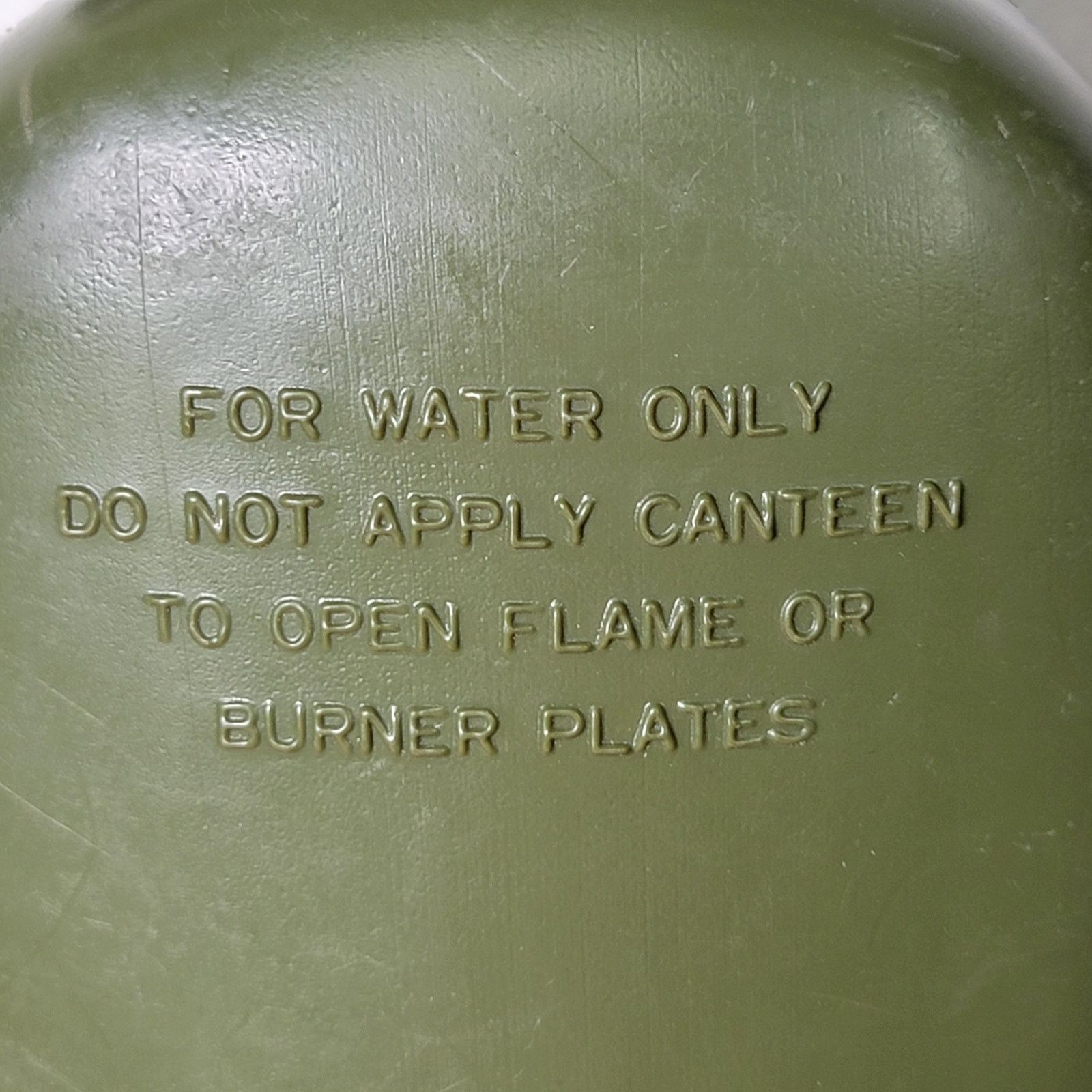 Other Army Green Plastic Water Canteen w/ Screw On Lid Size ONE SIZE - 2 Thumbnail