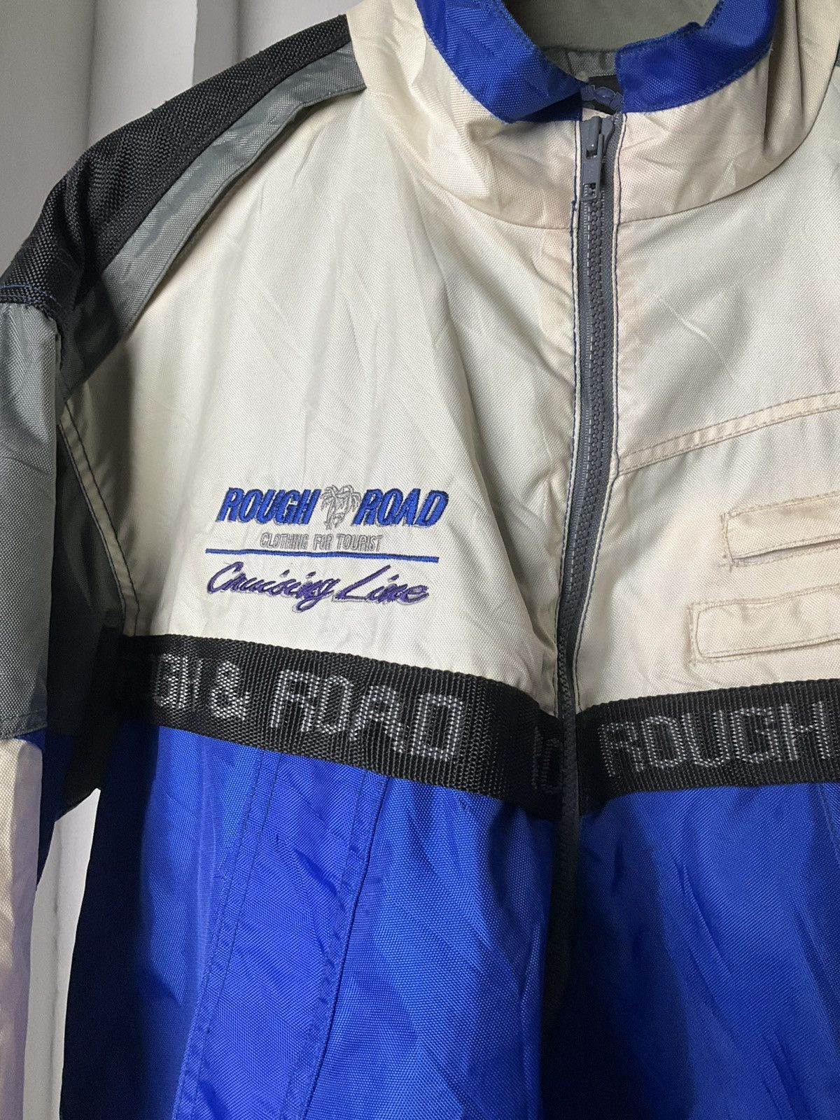 Japanese Brand Rough Road Yokohama Motorcycle Cruising Line Biker Jacket Size US L / EU 52-54 / 3 - 3 Thumbnail