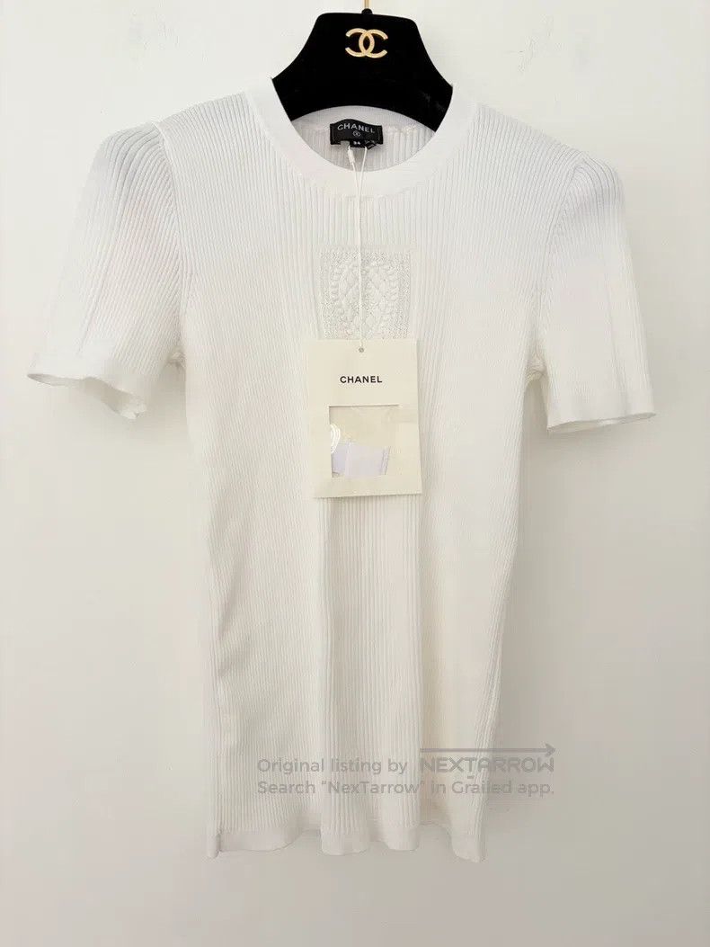 Chanel White love short sleeves