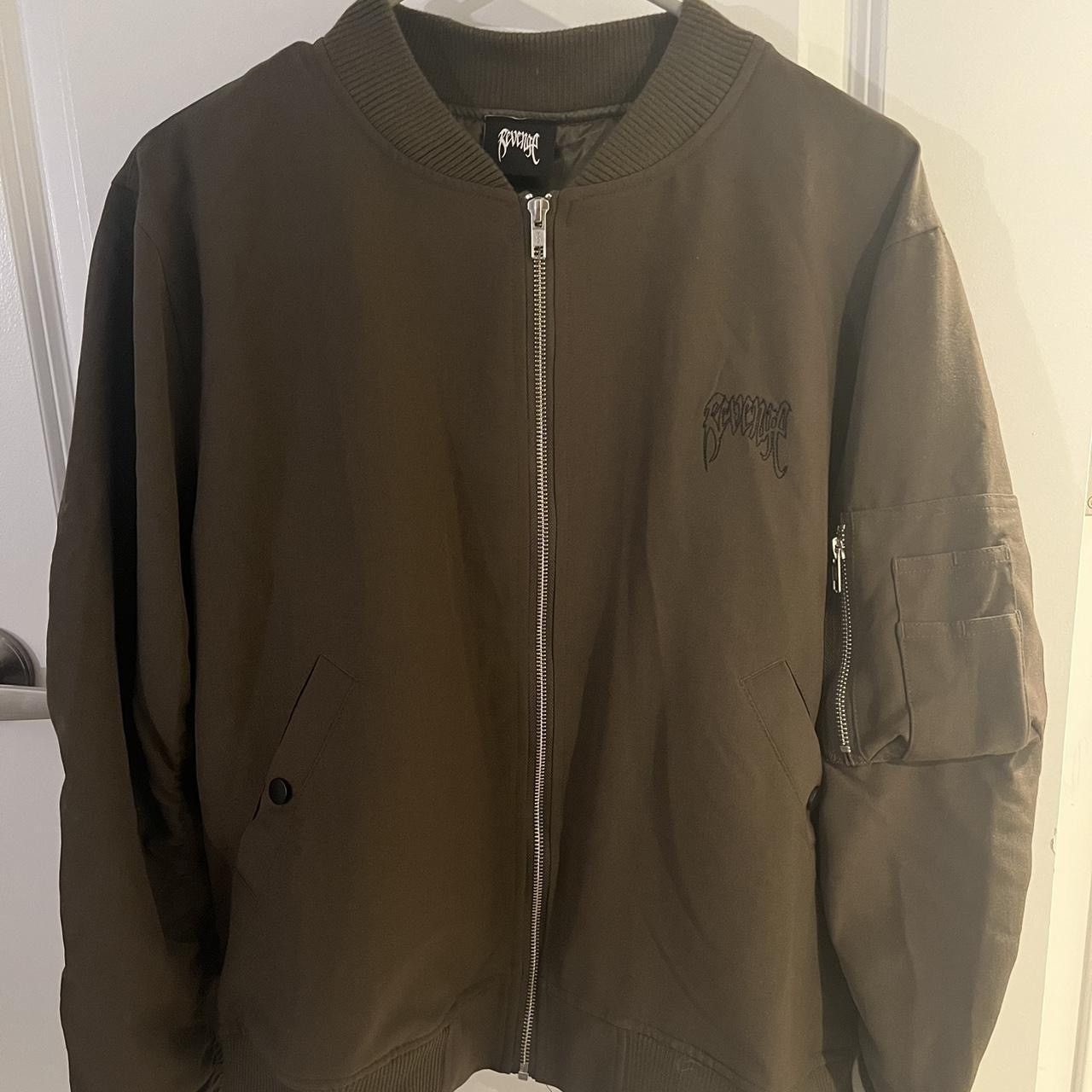 Revenge Revenge Embroidered Nylon Bomber (Army) Size US S / EU 44-46 / 1 - 2 Thumbnail