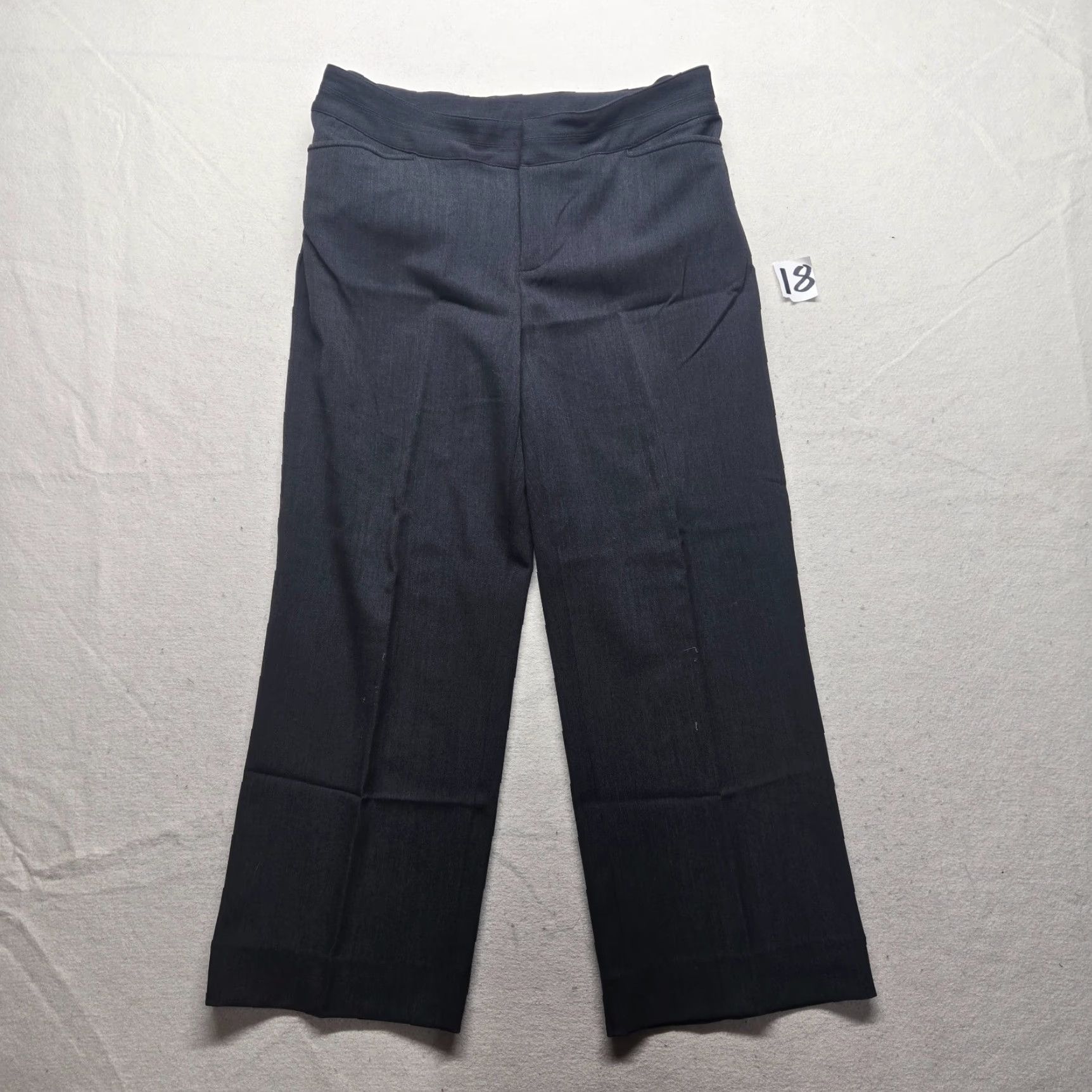 Vintage Christopher & Banks Straight Pants Pockets Gray Size 12 Womens Adult Regular Size 34" / US 12 / IT 48 - 2 Thumbnail