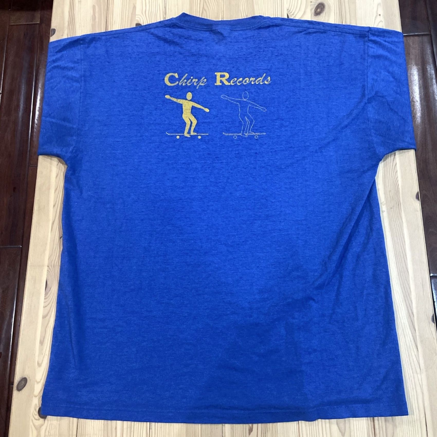 Jerzees VINTAGE Jerzees T-Shirt Blue XL Crew Neck Short Sleeve Men Music Eric Barry 1998 Chirp Records Graphic Print Size US XL / EU 56 / 4 - 7 Thumbnail