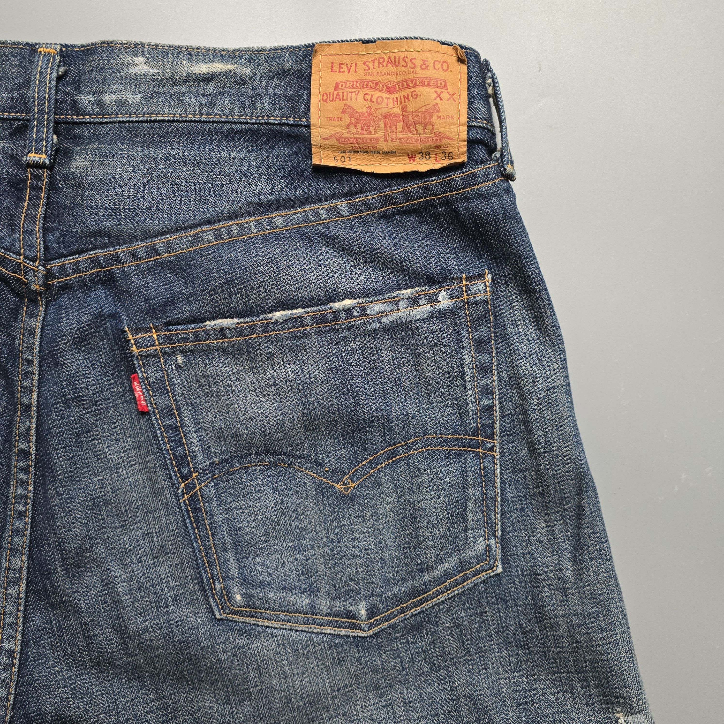 Levi's × Levi's Vintage Clothing Levi's - 501XX 1971 Japan Repro - 10 Year Wash - 2006 Size US 36 / EU 52 - 8 Thumbnail