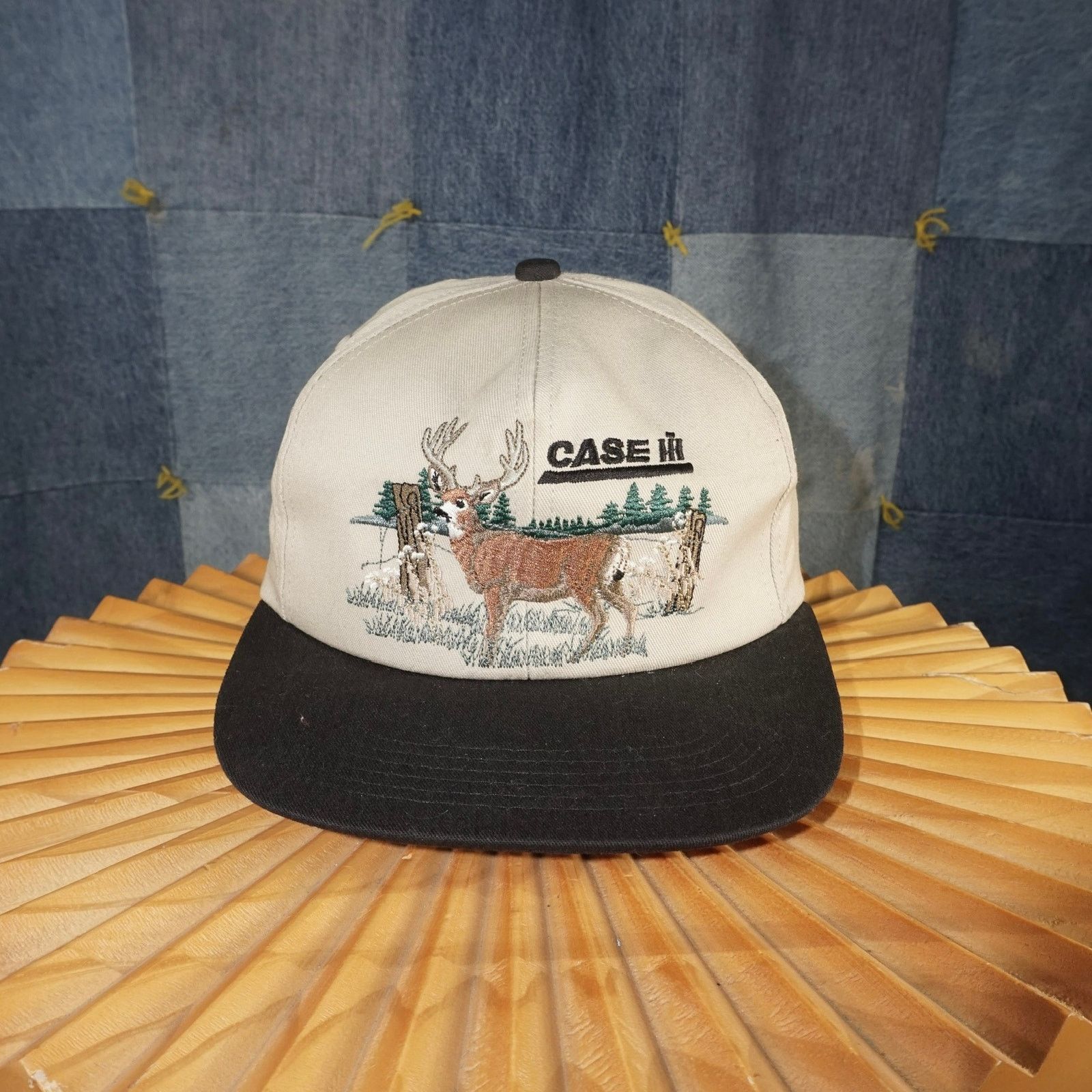 Vintage OSFA - Vintage Y2K case ih deer nature embroider scenery hat Size ONE SIZE - 1 Thumbnail
