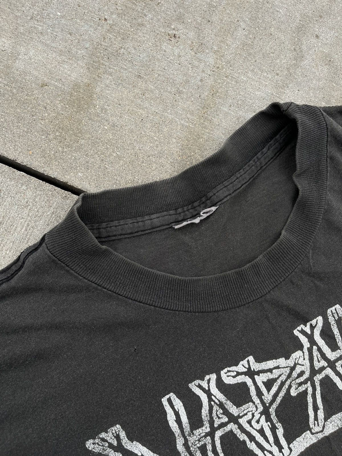 Band Tees × Vintage 80s Napalm Death Life? Scum Vintage Faded Distressed T-shirt Size US XL / EU 56 / 4 - 7 Thumbnail