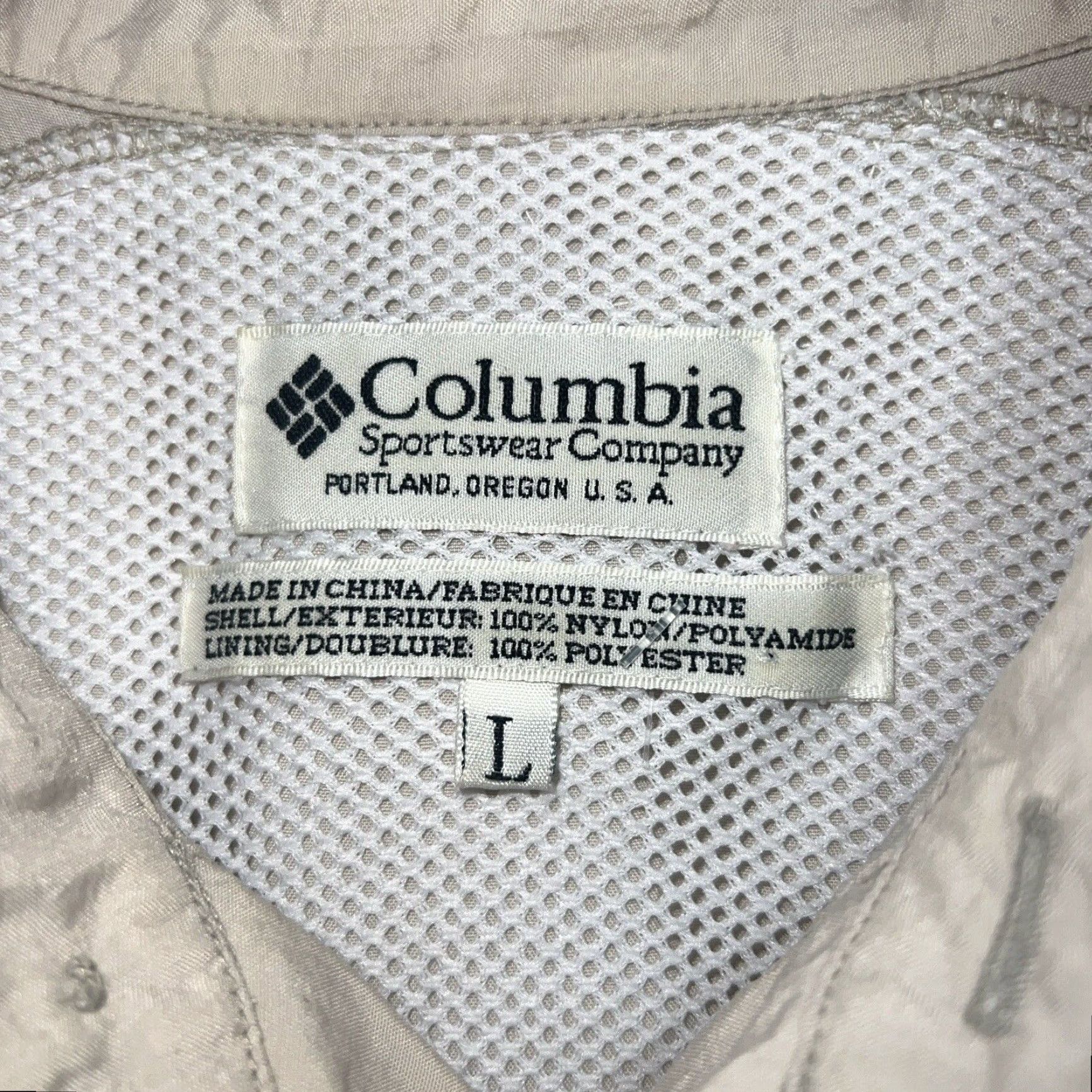 Vintage Columbia PFG Short Sleeve Button Up Shirt Mens Large Beige Size US L / EU 52-54 / 3 - 4 Thumbnail