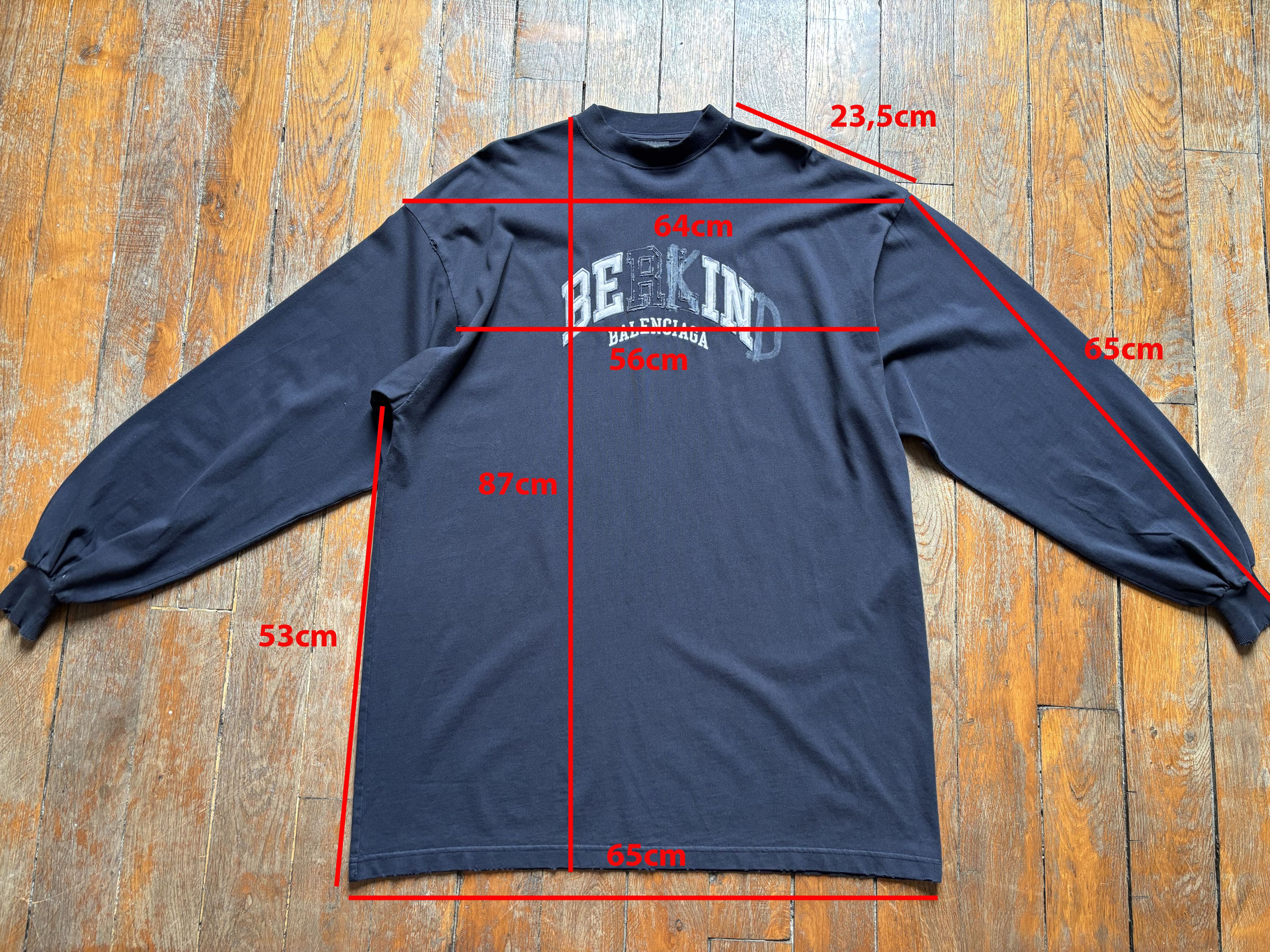 Balenciaga BE KIND LS Shirt Size US S / EU 44-46 / 1 - 11 Thumbnail