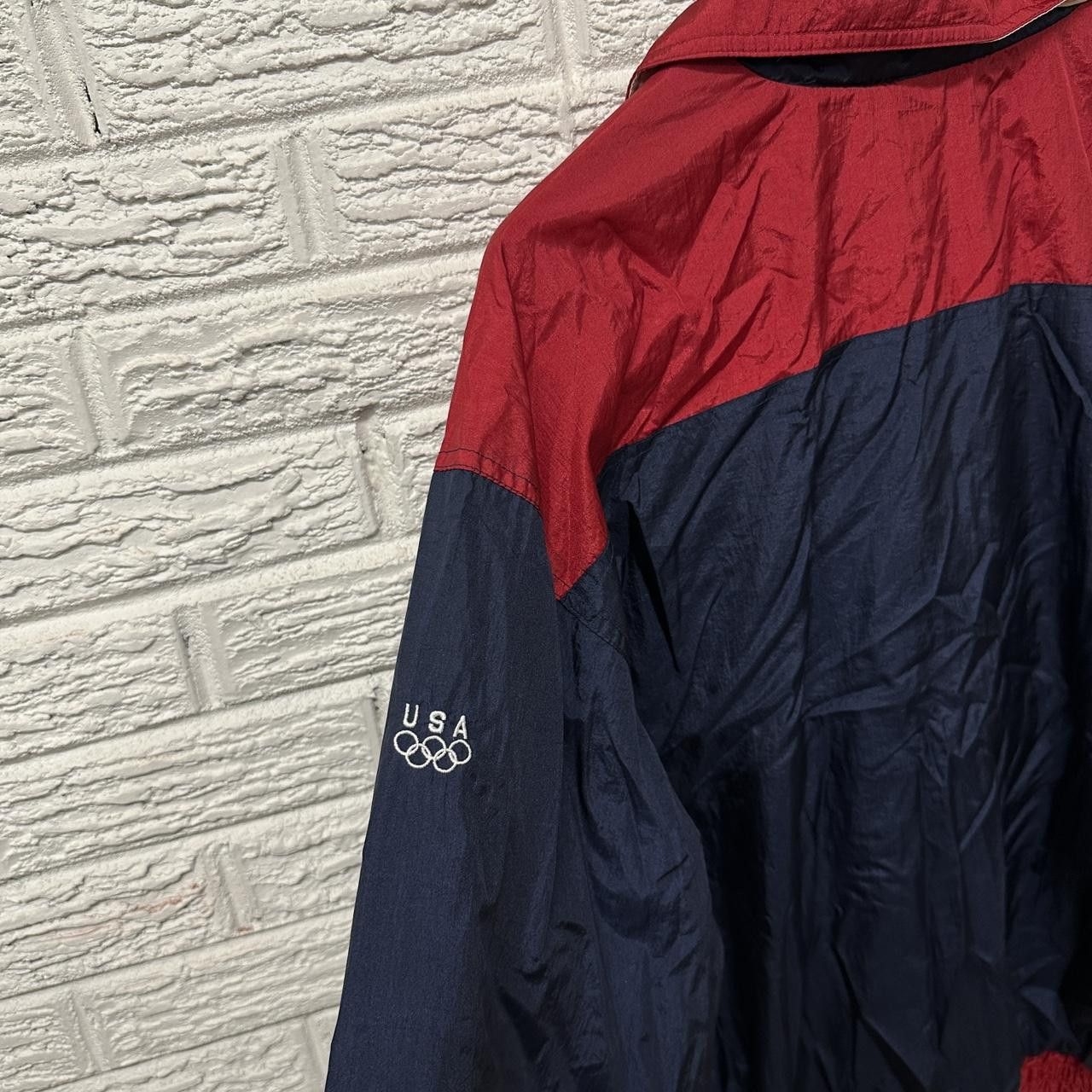 Vintage Vintage USA Olympic 1/4 Zip Windbreaker Large Size US L / EU 52-54 / 3 - 4 Thumbnail