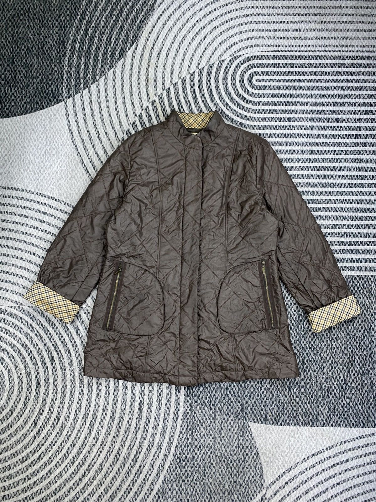 Kansai Yamamoto Kansai Bis Brown Colour Long Quilted Jacket Size US M / EU 48-50 / 2 - 5 Thumbnail