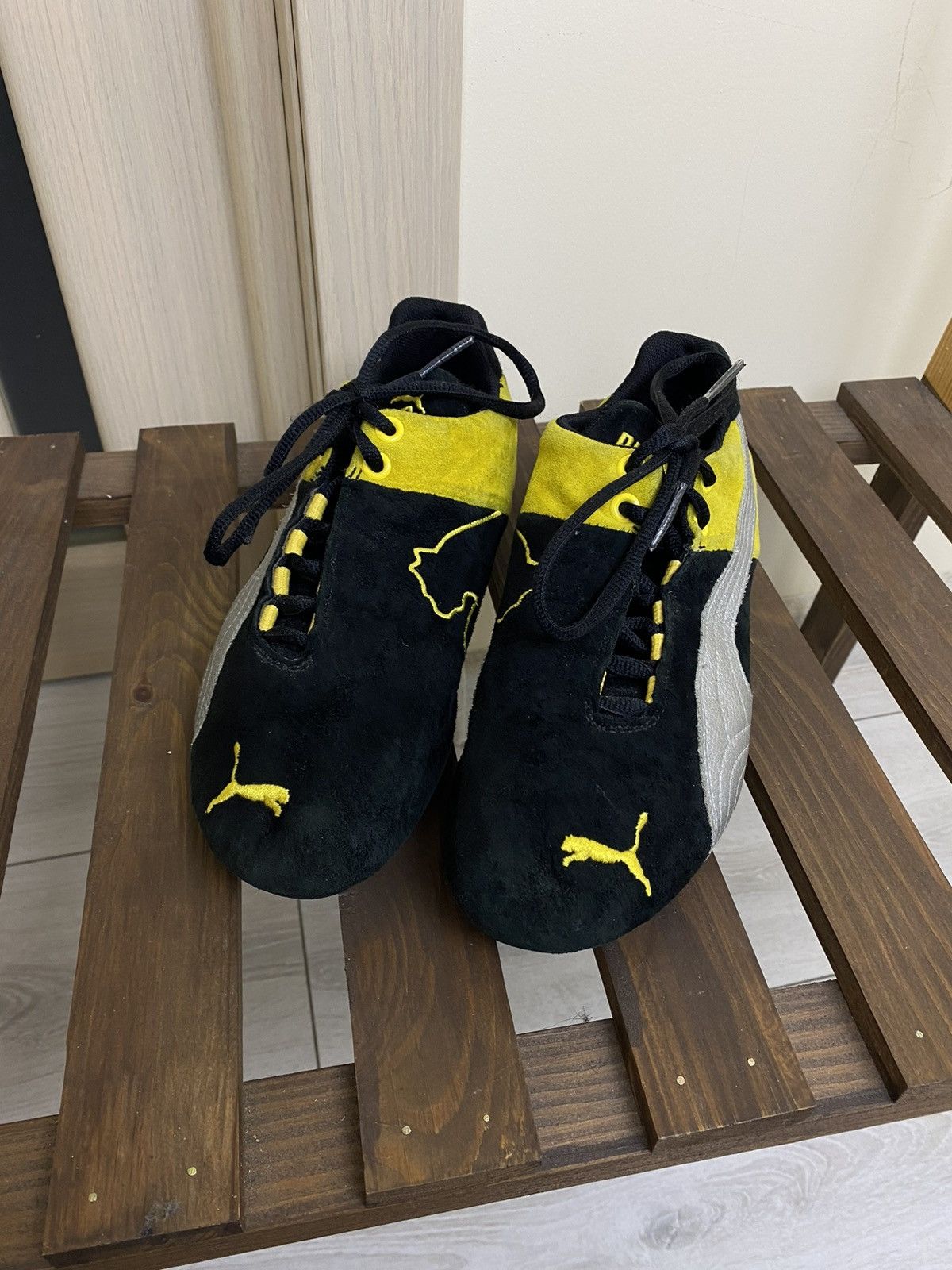 Puma Vintage Puma speed cat black yellow shoes size 39(25 cm) Size US 9 / IT 39 - 3 Thumbnail