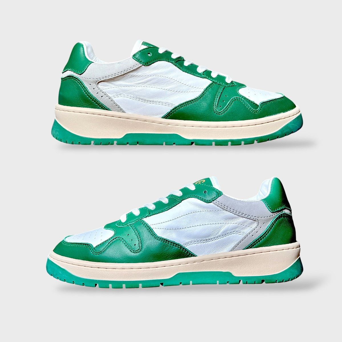 Greats Greats Women’s Brighton Low Top Green White Sneakers Sz 8.5 Size US 8.5 / IT 38.5 - 9 Thumbnail