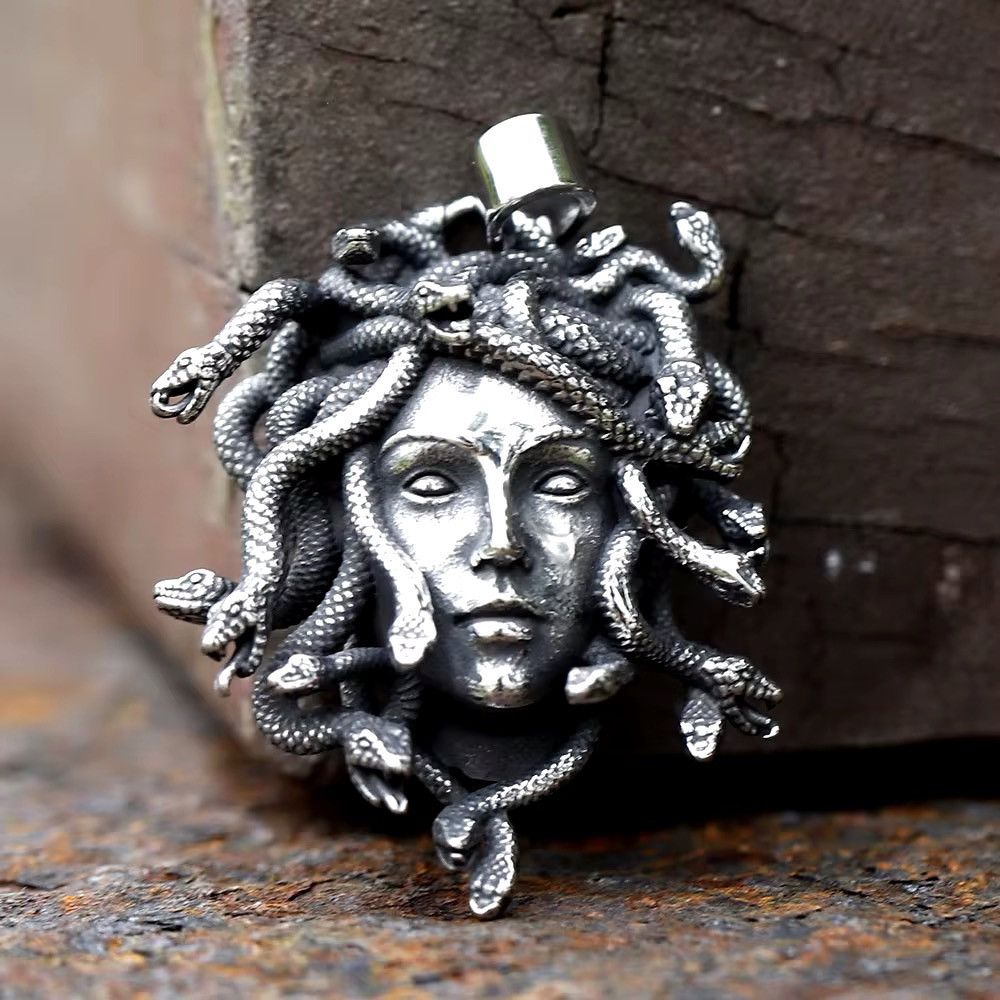 Jewelry Streetwear Retro Snake Pendant Necklace Size ONE SIZE - 2 Thumbnail