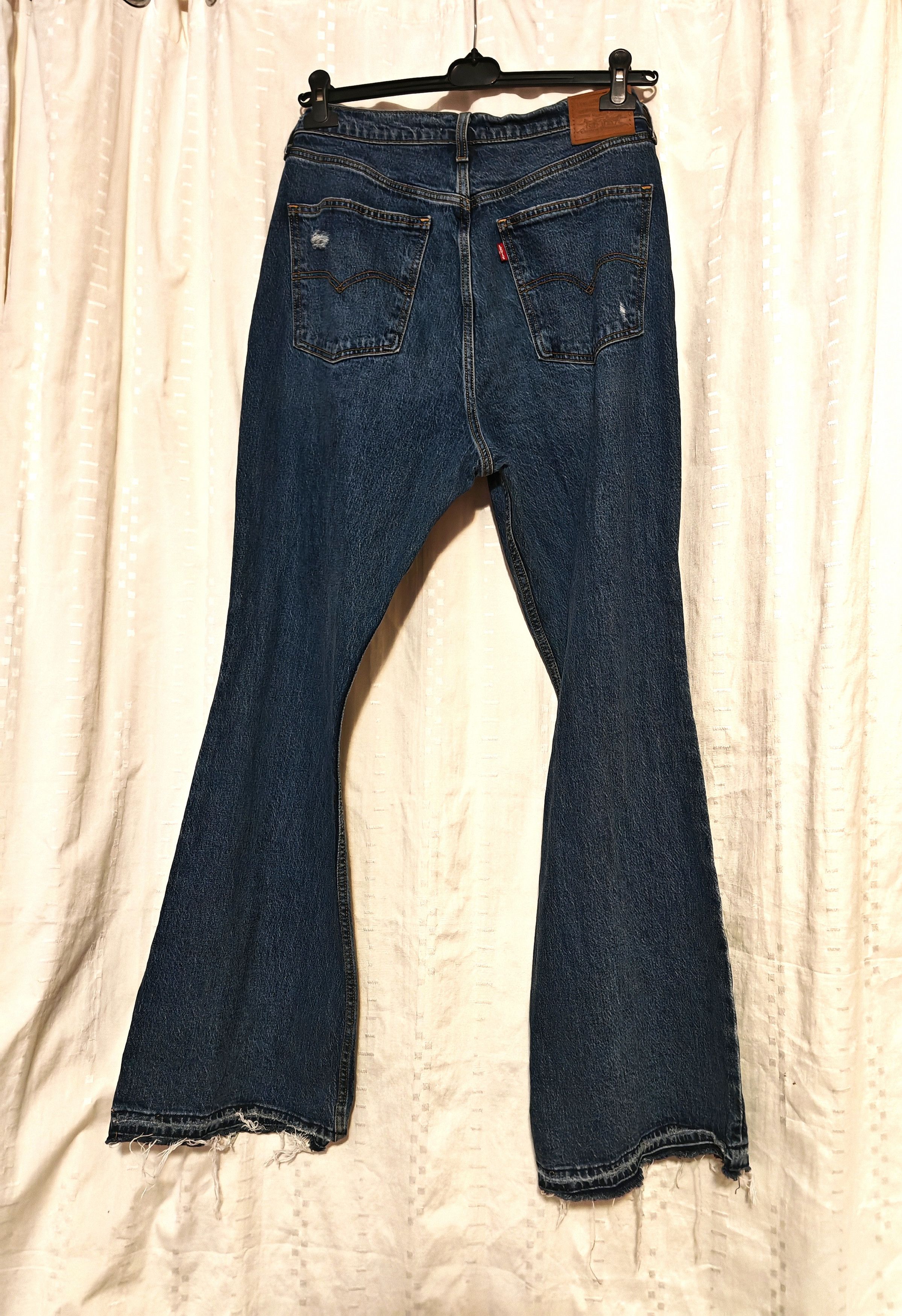 Jean × Levi's × Vintage Levi's Premium 70s High Flare Flared Distressed Jeans sz 32 Size US 32 / EU 48 - 4 Thumbnail