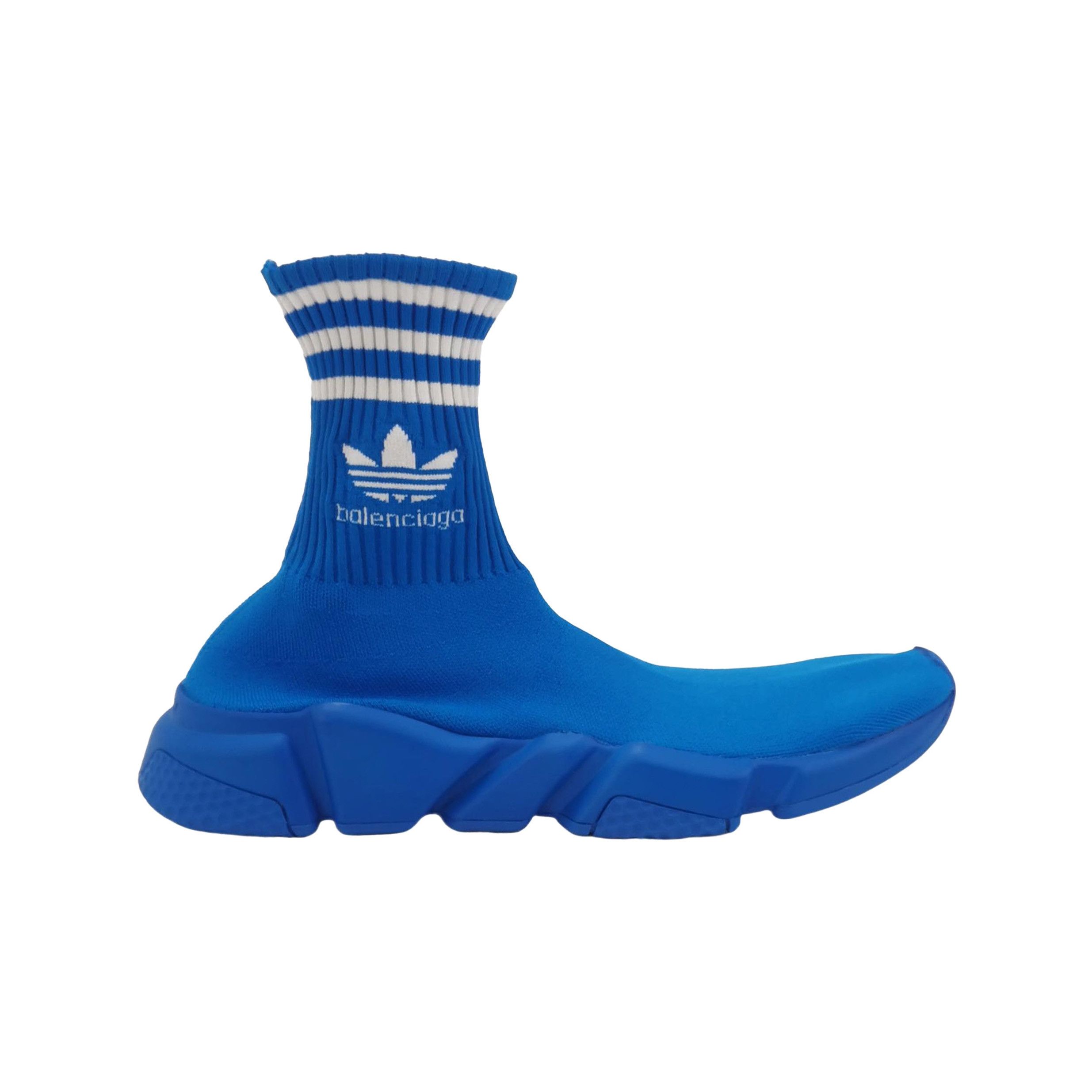 Balenciaga Balenciaga x Adidas Speed Blue Sock Sneakers US 41 Size US 10 / EU 43 - 1 Thumbnail