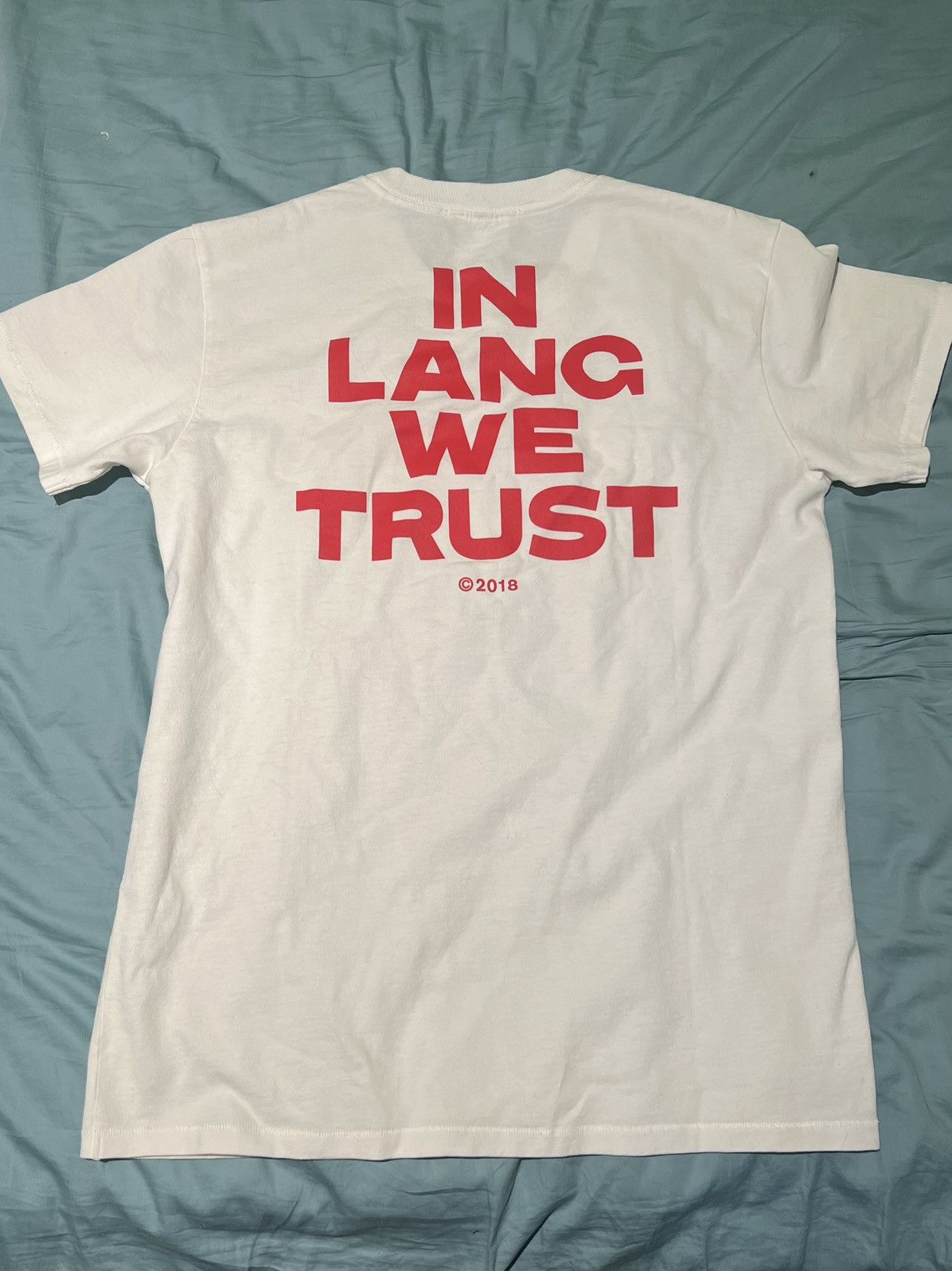 Helmut Lang Helmet Lang - in Lang we Trust tshirt Size US L / EU 52-54 / 3 - 2 Thumbnail