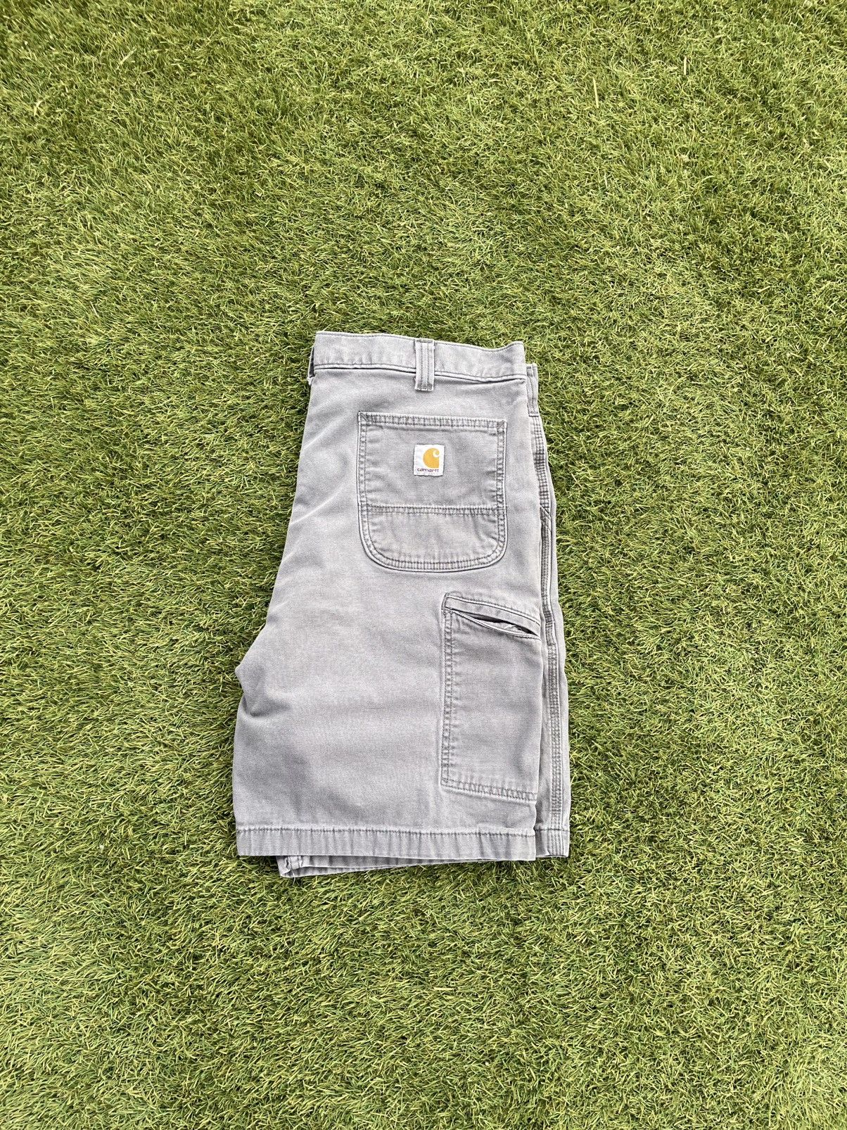Carhartt Carhartt Mens Gray Utility Work Shorts cell pocket Size 38 Size US 38 / EU 54 - 8 Thumbnail