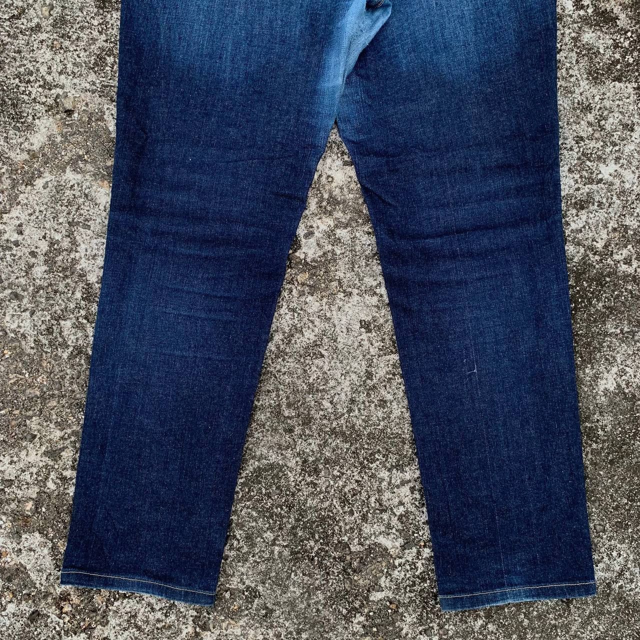 Japanese Brand Women Something Skinny Tapered Jeans Blue Wash Denim Size 34" / US 12 / IT 48 - 6 Thumbnail