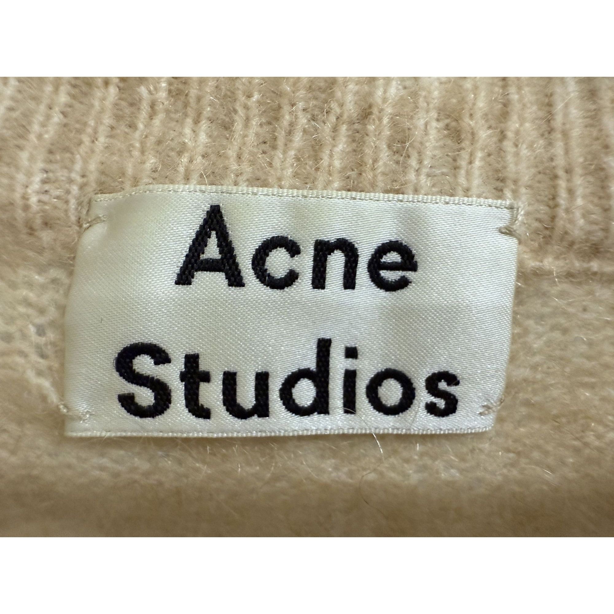 Acne Studios Acne Studios Beige Dramatic Mohair Wool Blend Sweater XS Size XS / US 0-2 / IT 36-38 - 4 Thumbnail