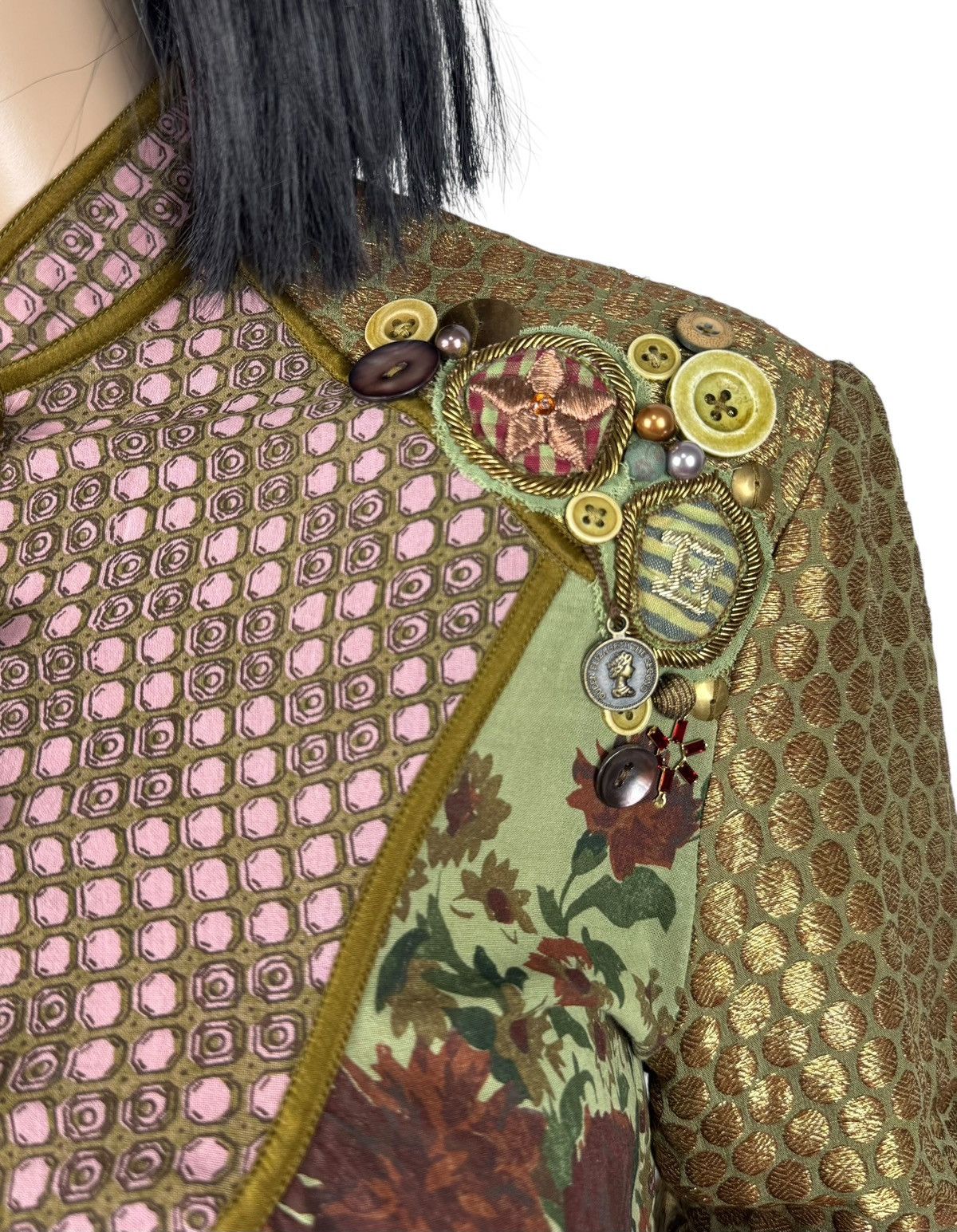 Other Sabyasachi India Silk Cotton Hand Printed Dress Stitched 12 Size M / US 6-8 / IT 42-44 - 9 Thumbnail