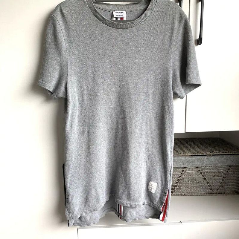 Thom Browne Gray Cotton Women's T-Shirt 0089