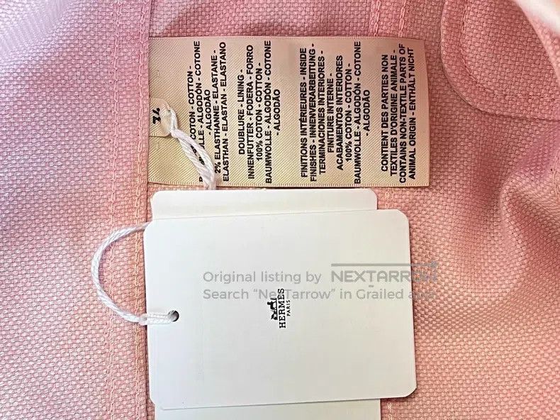 Hermes Hermes Pink Pig Nose Denim Jacket Size XXS / US 00 / IT 34 - 8 Thumbnail
