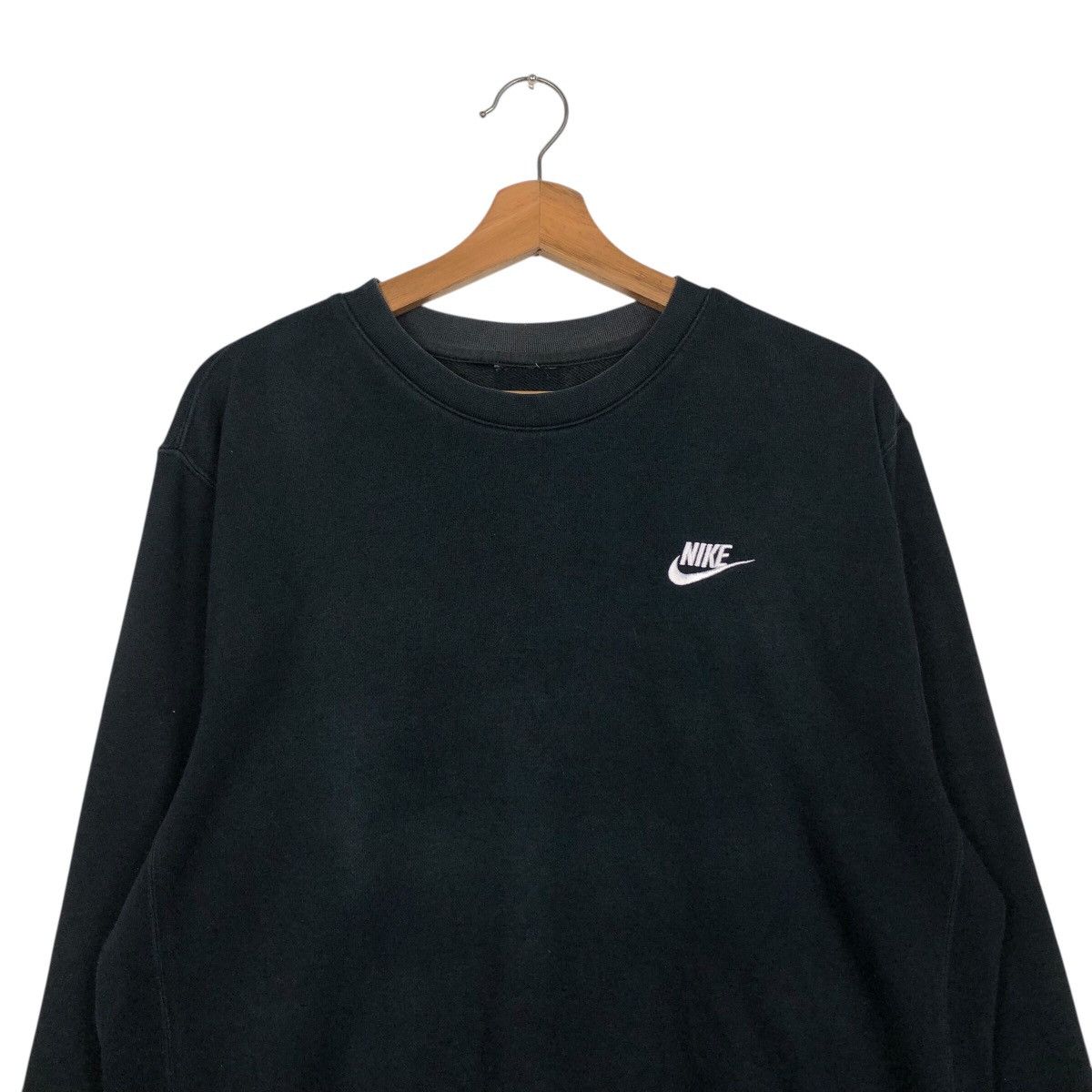 Nike 📌Vintage Sweatshirt Nike Big Logo Rich Black Size US M / EU 48-50 / 2 - 4 Thumbnail