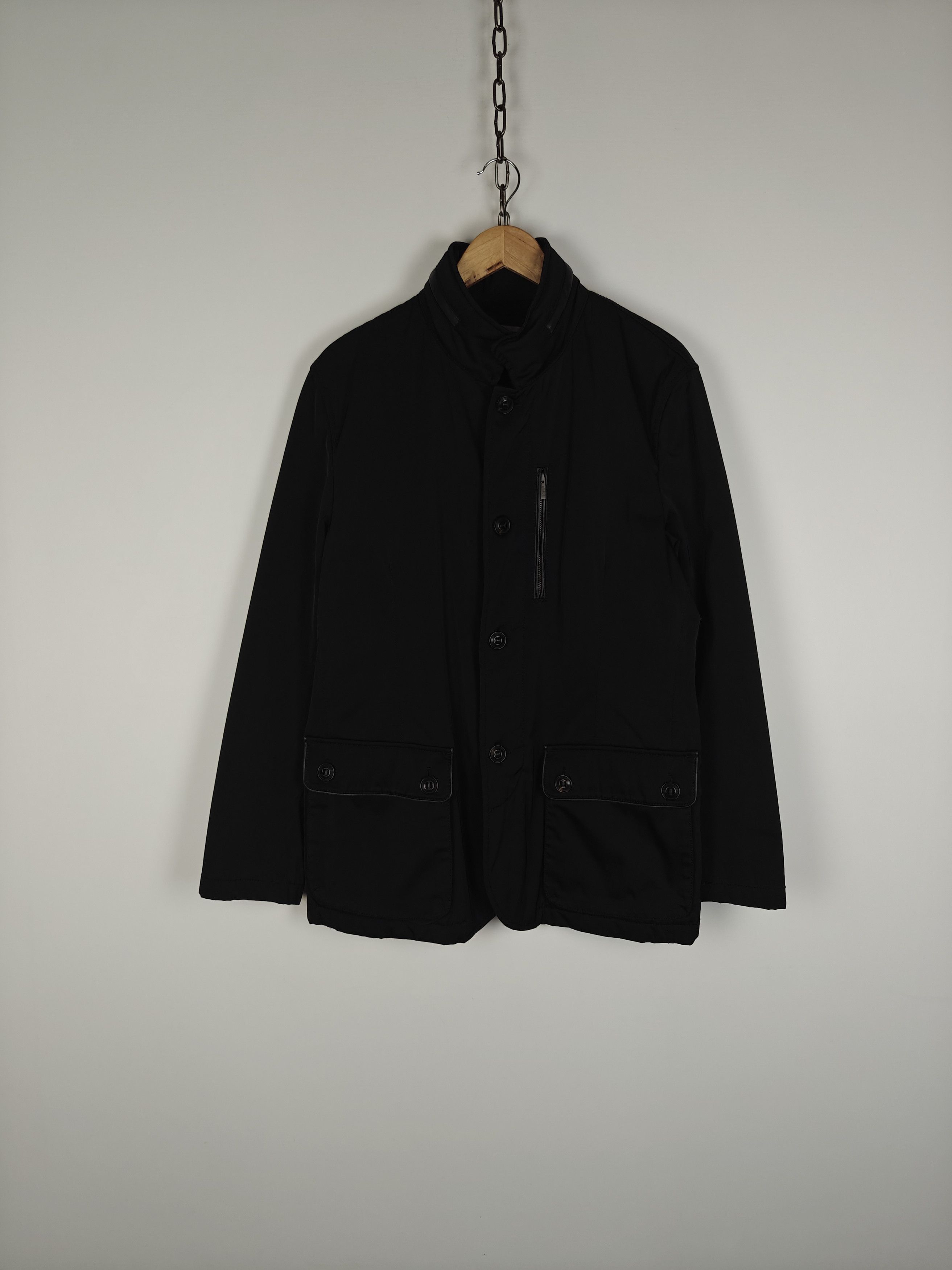 Armani Collezioni Armani Collezioni Jacket Water Repellent Black size 50 Size US L / EU 52-54 / 3 - 1 Thumbnail