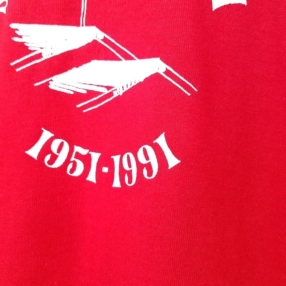 Fruit Of The Loom VINTAGE St Justin Parish Mens T Shirt Red XL 90s 1991 Roman Catholic Made In USA Fruit of the Loom Shirt Graphic Tee Mens Size US XL / EU 56 / 4 - 3 Thumbnail