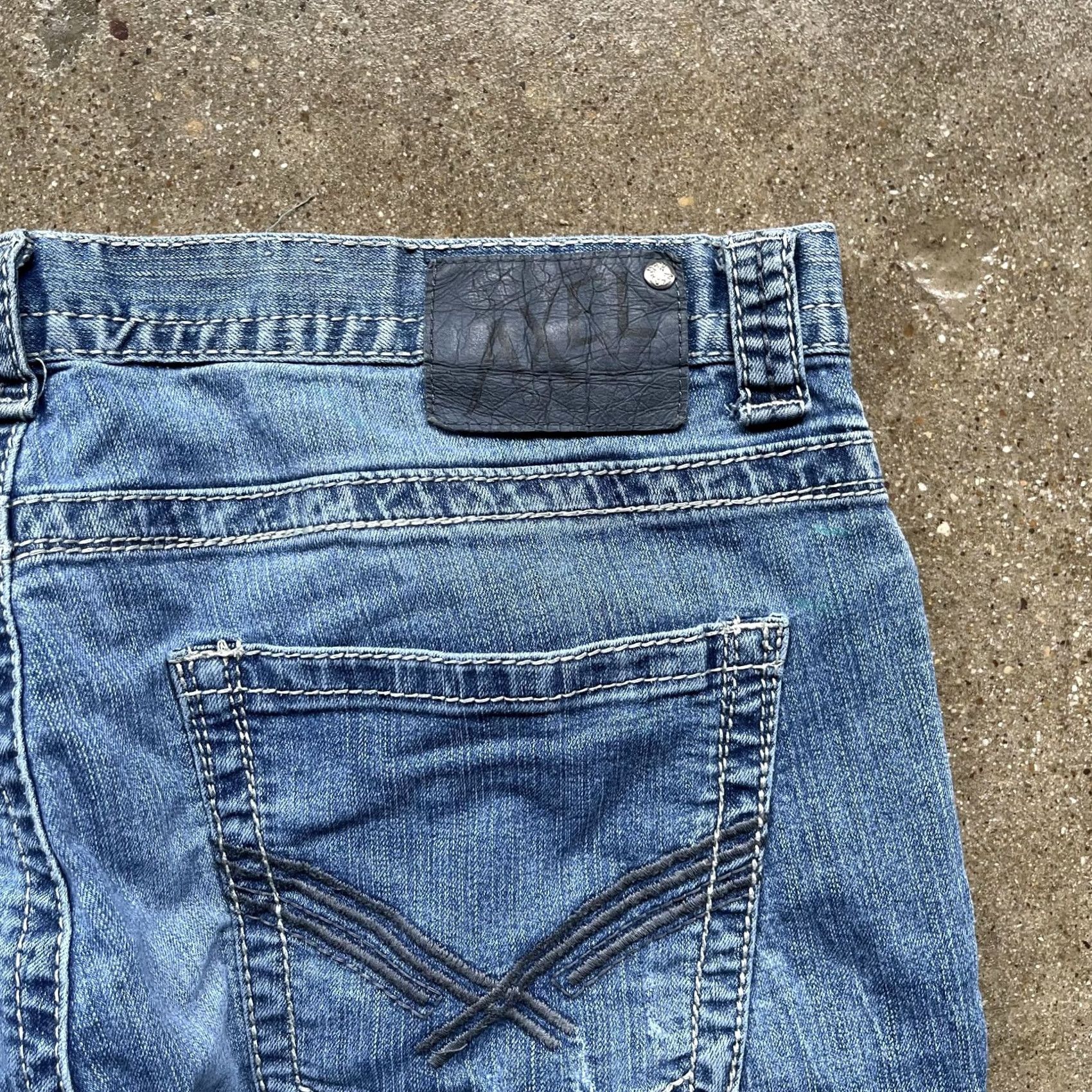 Denime Axel Jeans Mens 36x30 Blue Denim Straight Leg Medium Wash Pockets Size US 36 / EU 52 - 2 Thumbnail