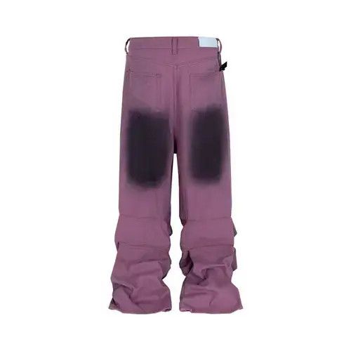 Jean Deep Dye Purple Straight Denim Jeans Size US 30 / EU 46 - 3 Thumbnail