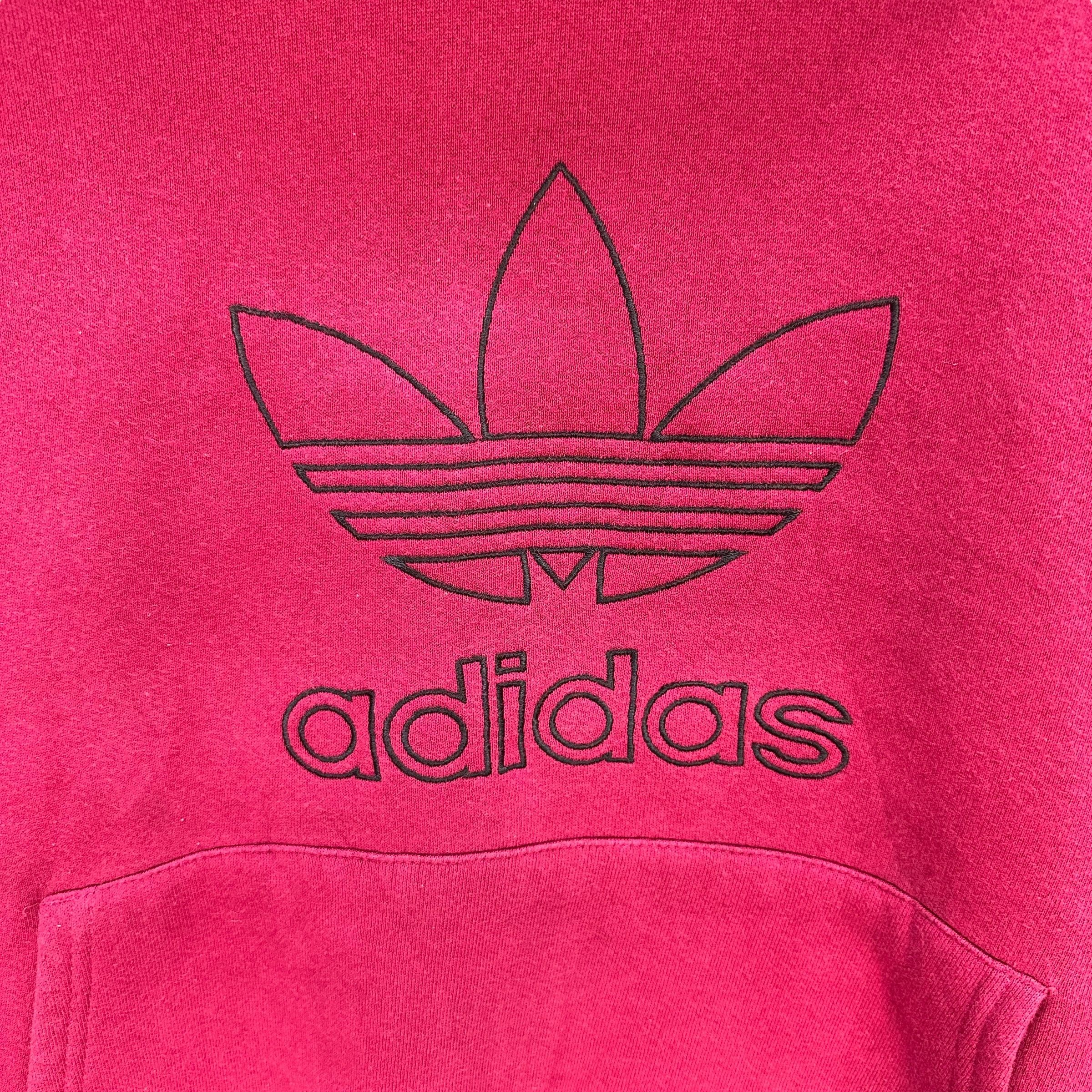 Adidas Vintage Adidas Trefoil Embroidery Big Logo Hoodies #1298-54 Size US L / EU 52-54 / 3 - 3 Thumbnail