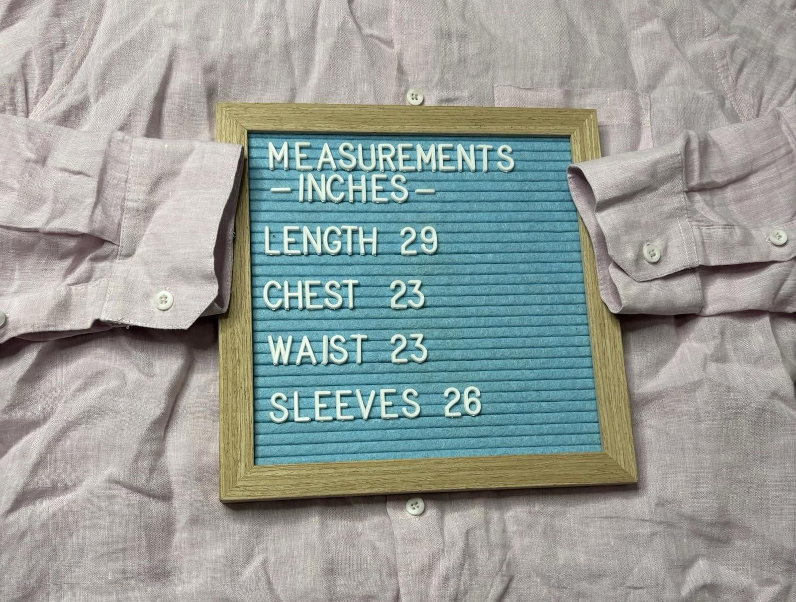 Saks Fifth Avenue Saks Fifth Avenue Shirt Mens XL 100% Linen Light Pink Pocket Size US XL / EU 56 / 4 - 9 Thumbnail