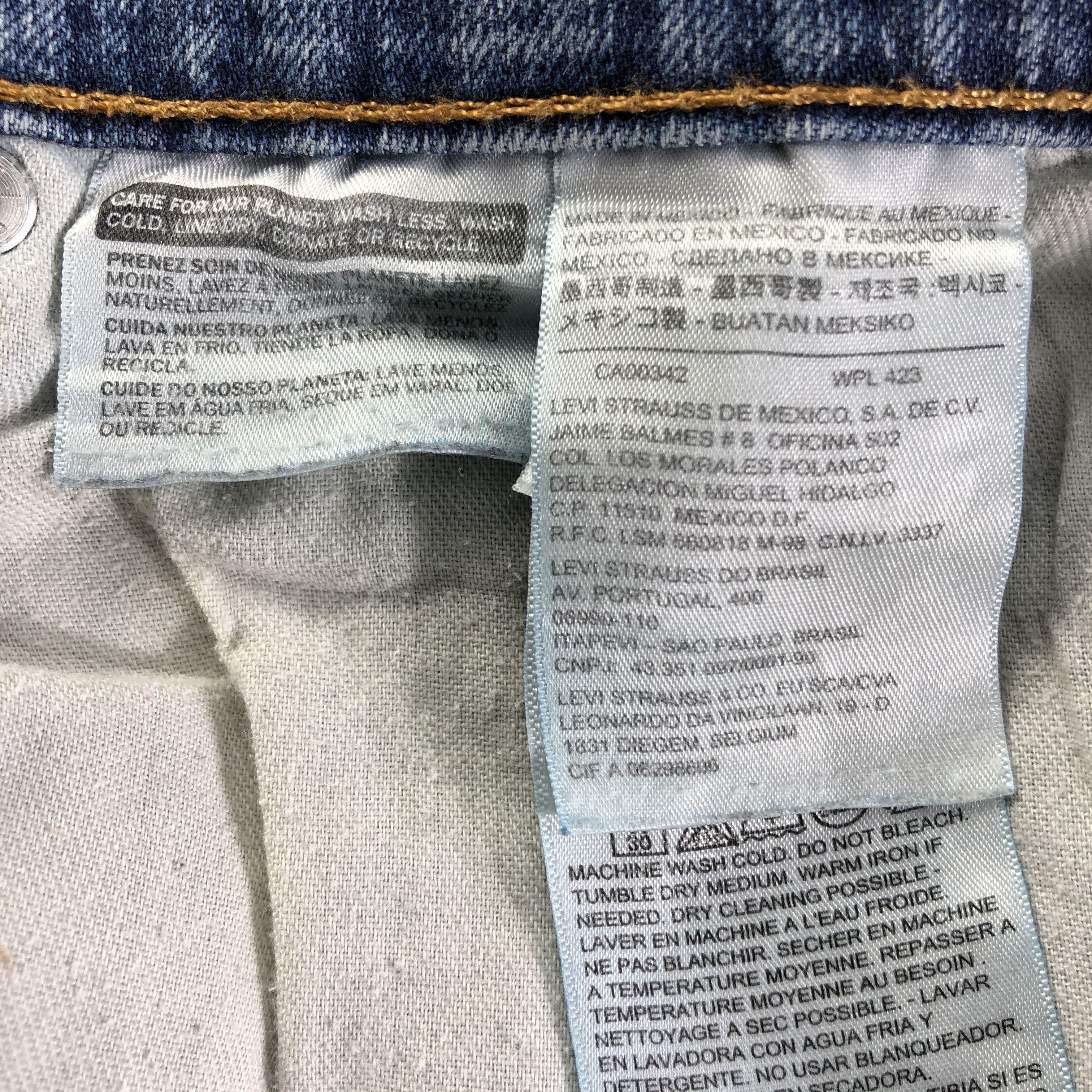 Levi's Vintage Blue Wash Levis 511 Jeans-J3129 Size US 34 / EU 50 - 9 Thumbnail