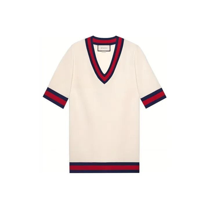 Gucci Gucci Colorblock V-Neck Short Sleeve Dress-2507 Size S / US 4 / IT 40 - 7 Thumbnail