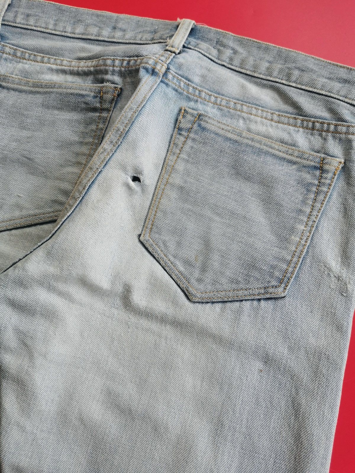 ONES STROKE Ones Stroke Tokyo Selvedge Destroyed Thrashed Jeans Kith Size US 32 / EU 48 - 10 Thumbnail