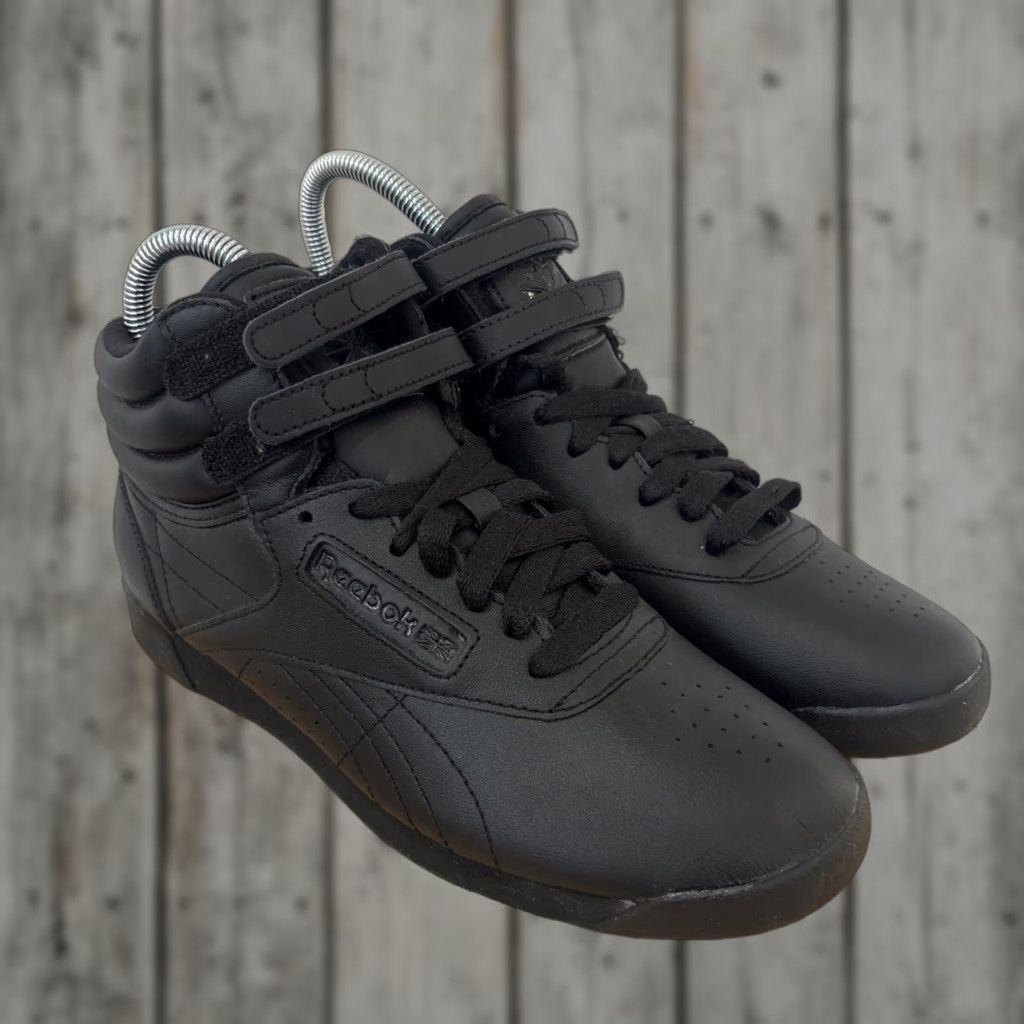 Reebok VINTAGE Reebok Princess Sneaker High Top Womens Sz 7.5 Black 80s 90s Classic Athletic Shoes Footwear Sneaker Size M / US 6-8 / IT 42-44 - 1 Thumbnail