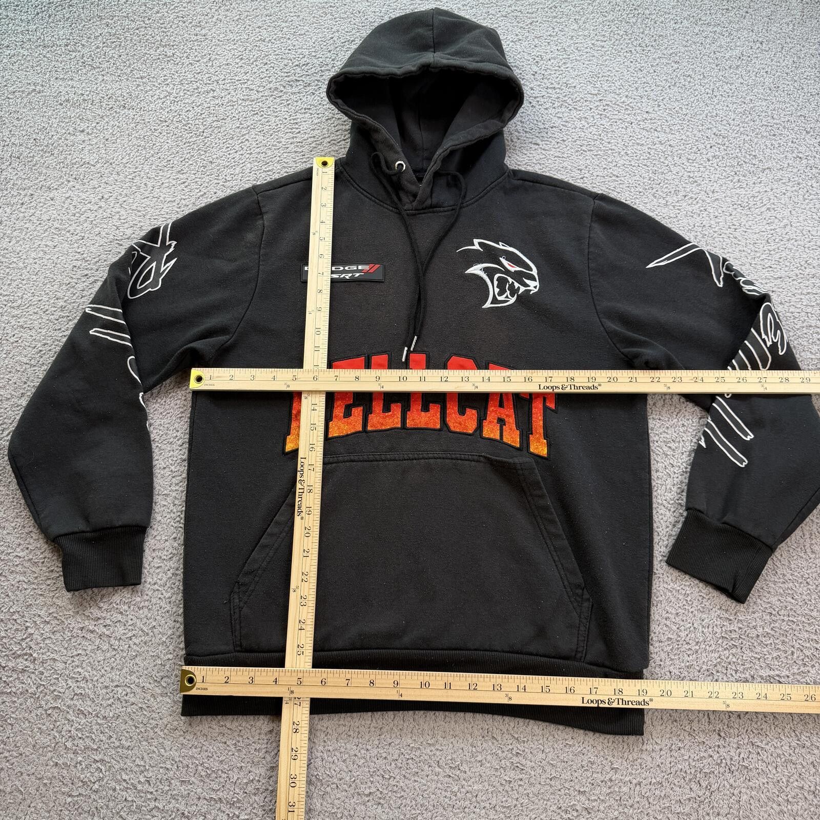 Other Dodge SRT Hellcat Hoodie Réason Black Racing Pullover Mopar Size US L / EU 52-54 / 3 - 3 Thumbnail